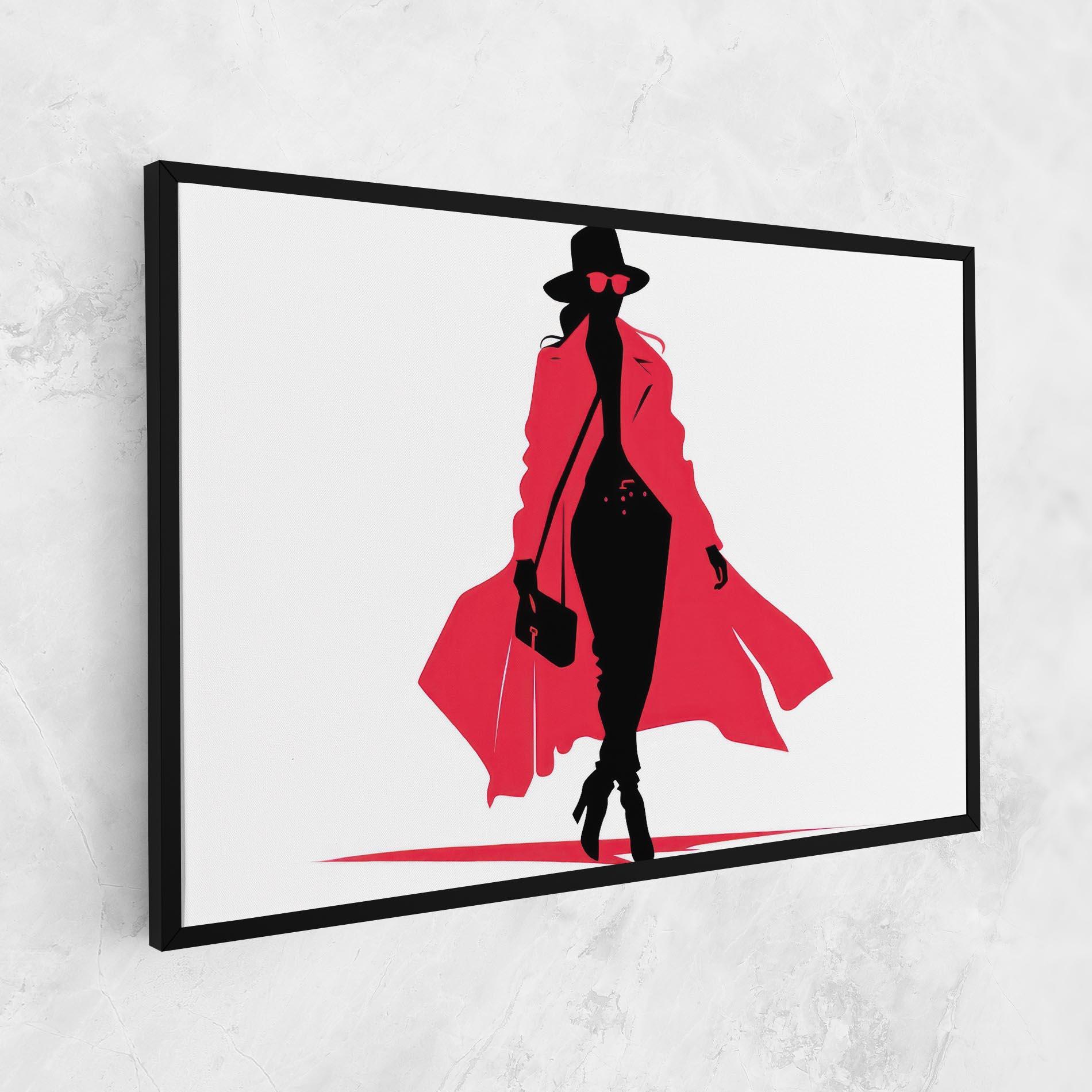 Картина на платно Pink Outfit Woman mockup 1