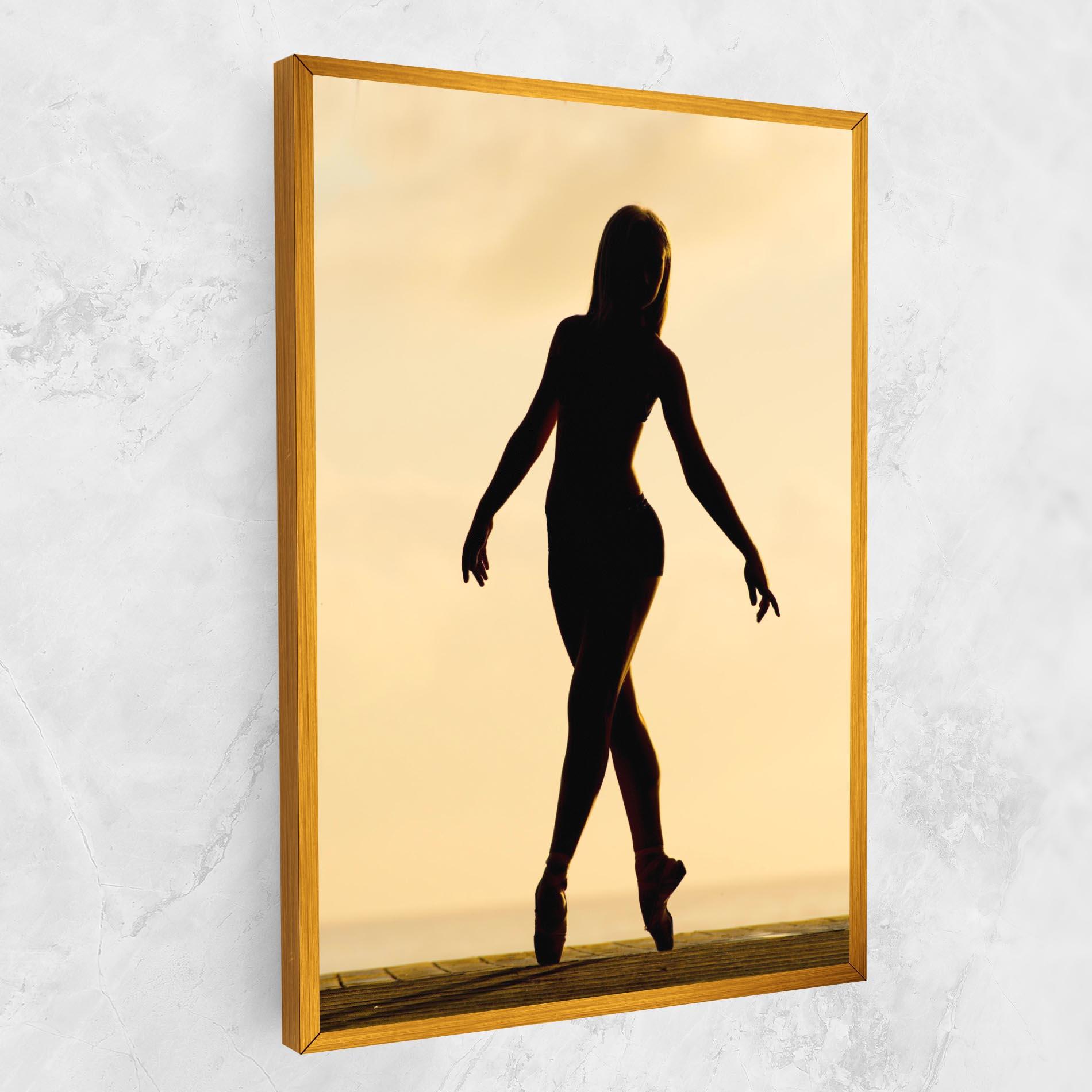 Картина на платно Ballet On Cream mockup 1