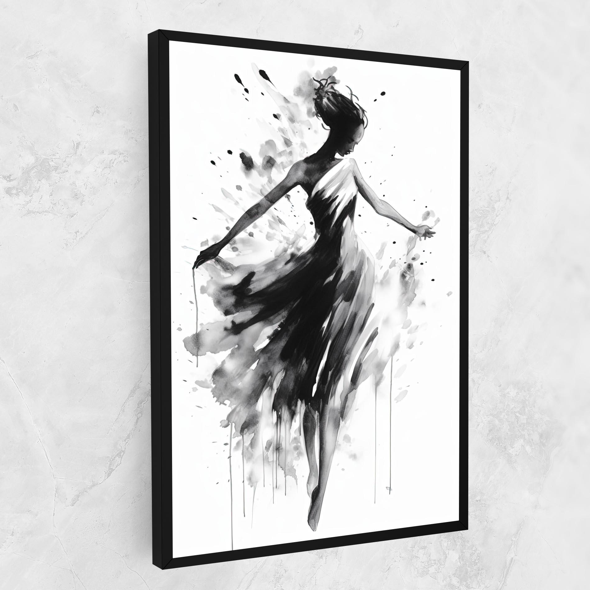 Картина на платно Beautiful Dancing Woman mockup 1