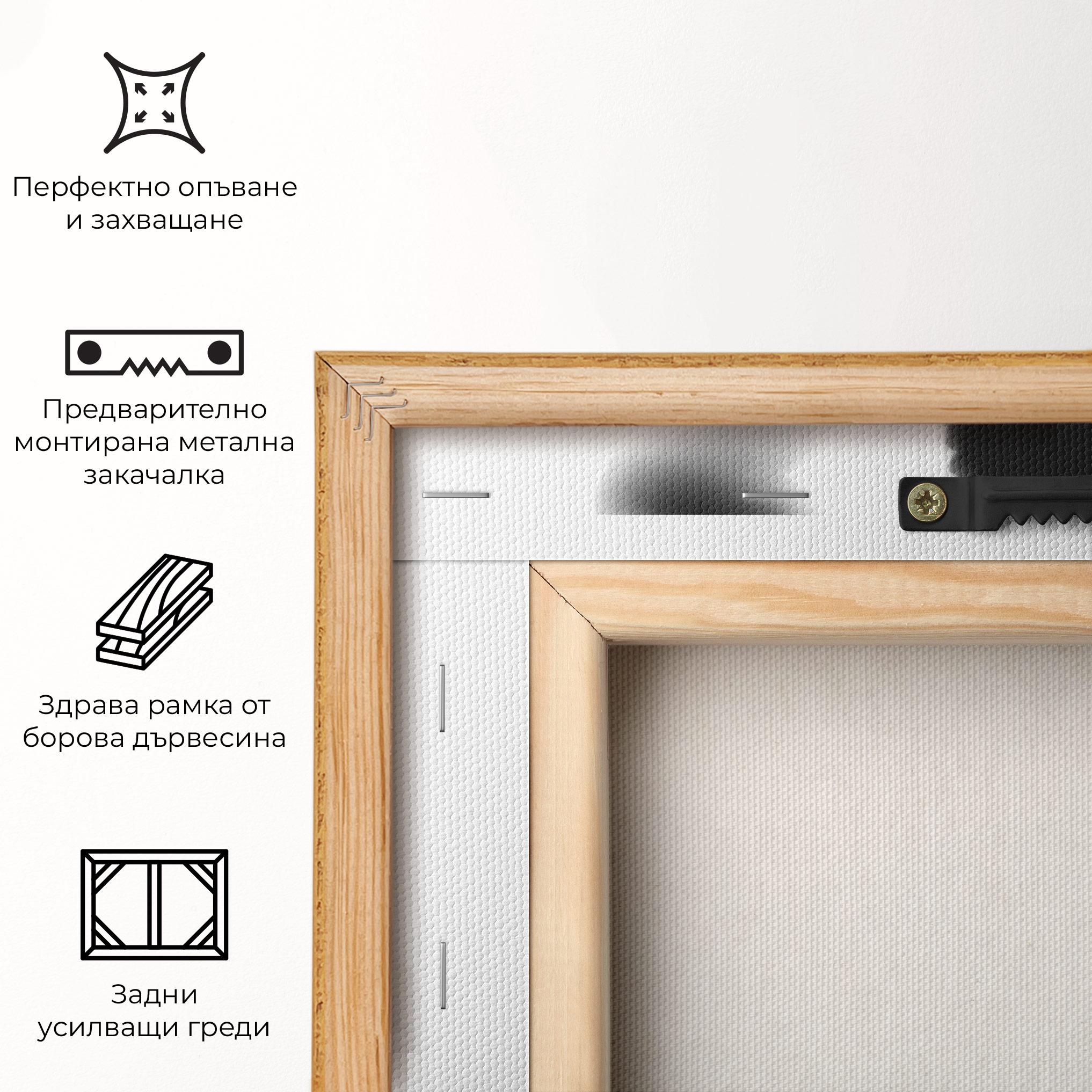 Картина на платно Blurred Girl mockup 5