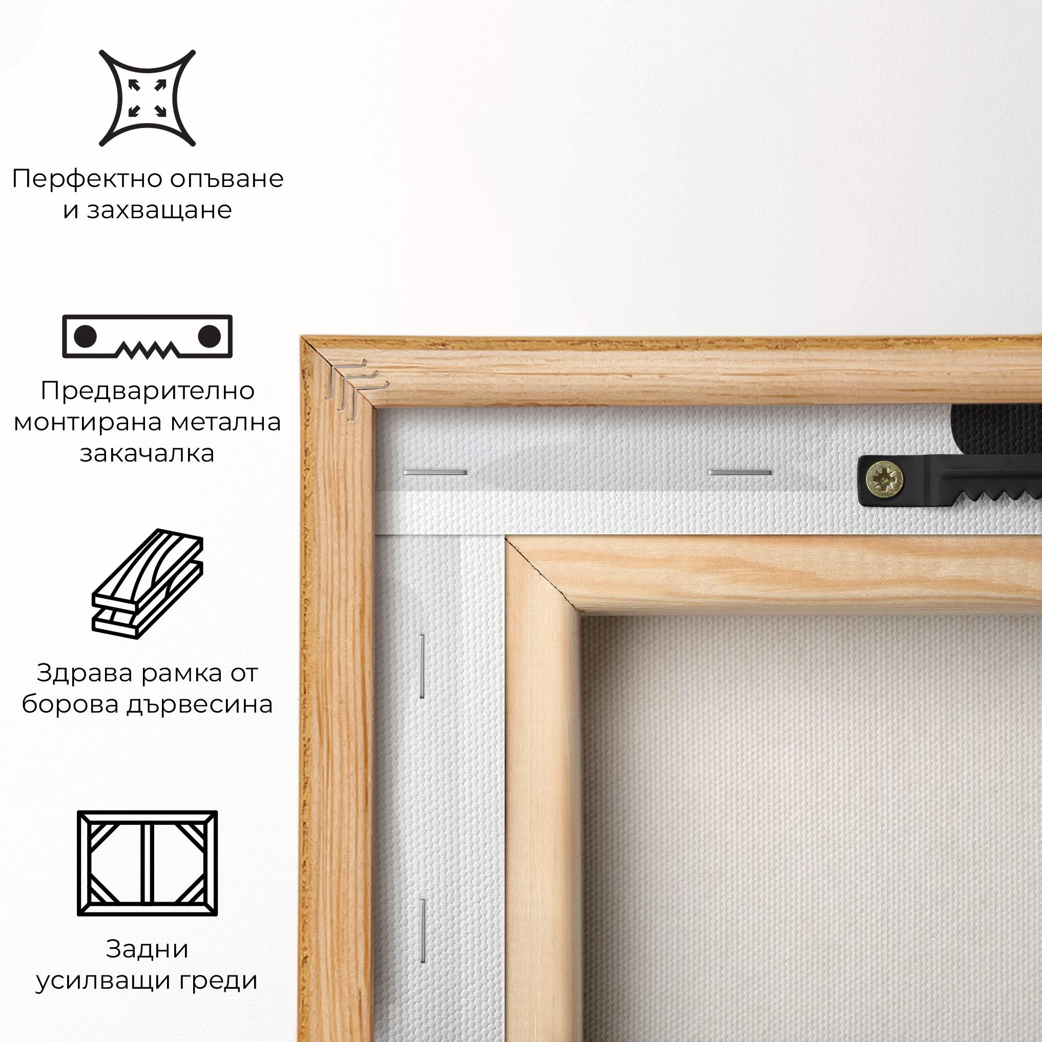 Картина на платно Silhouette Lady mockup 5