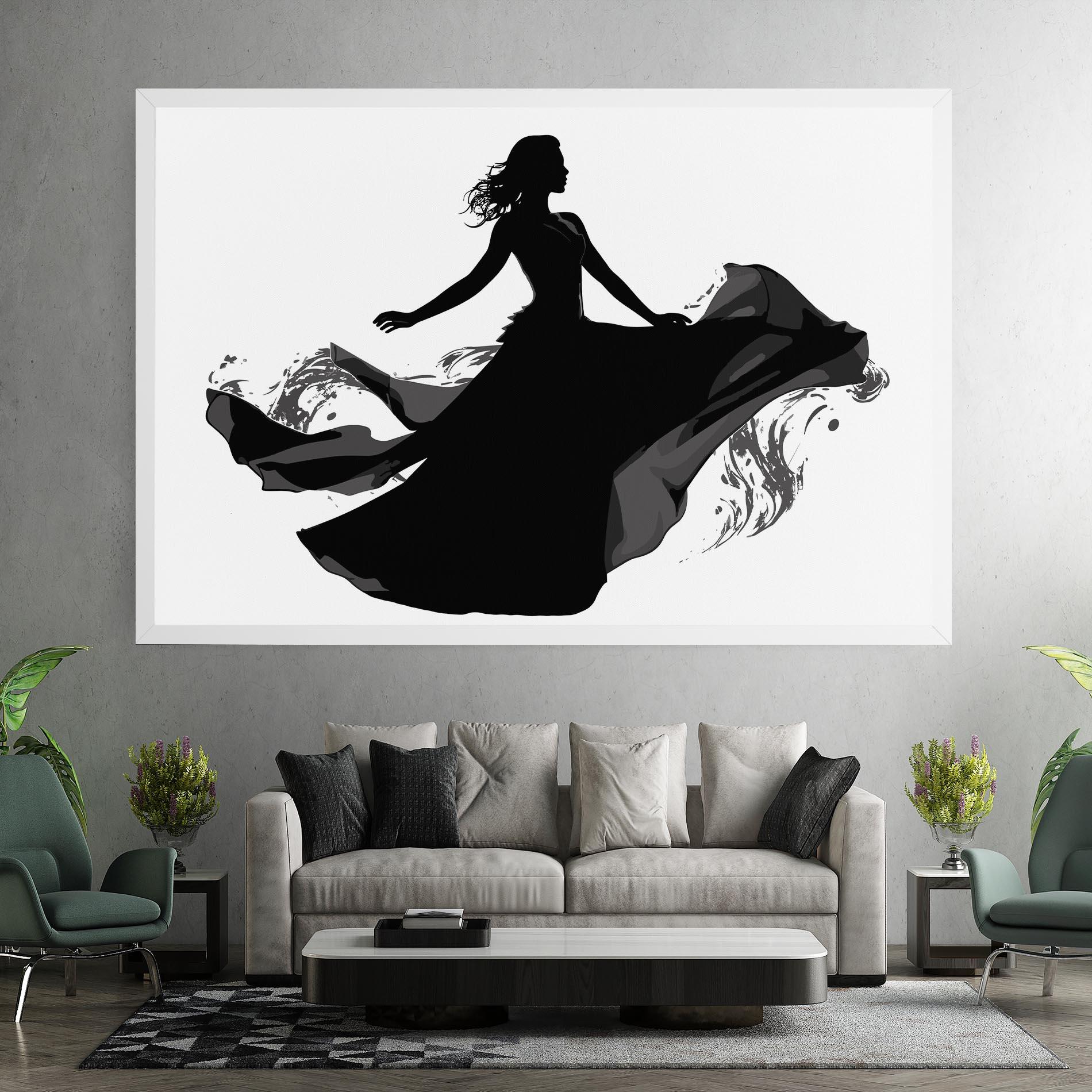 Картина на платно Dress Jump mockup 7