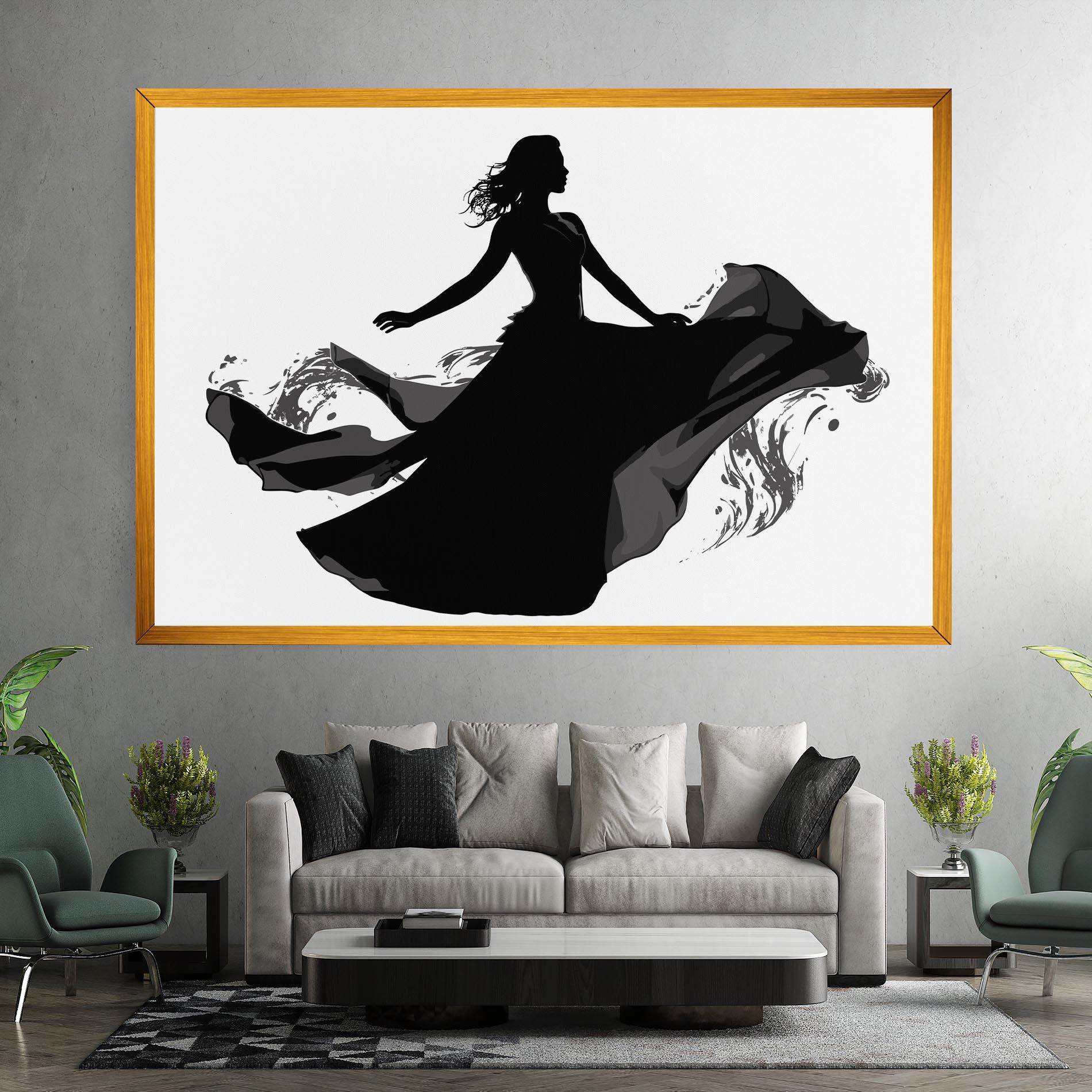 Картина на платно Dress Jump mockup 7