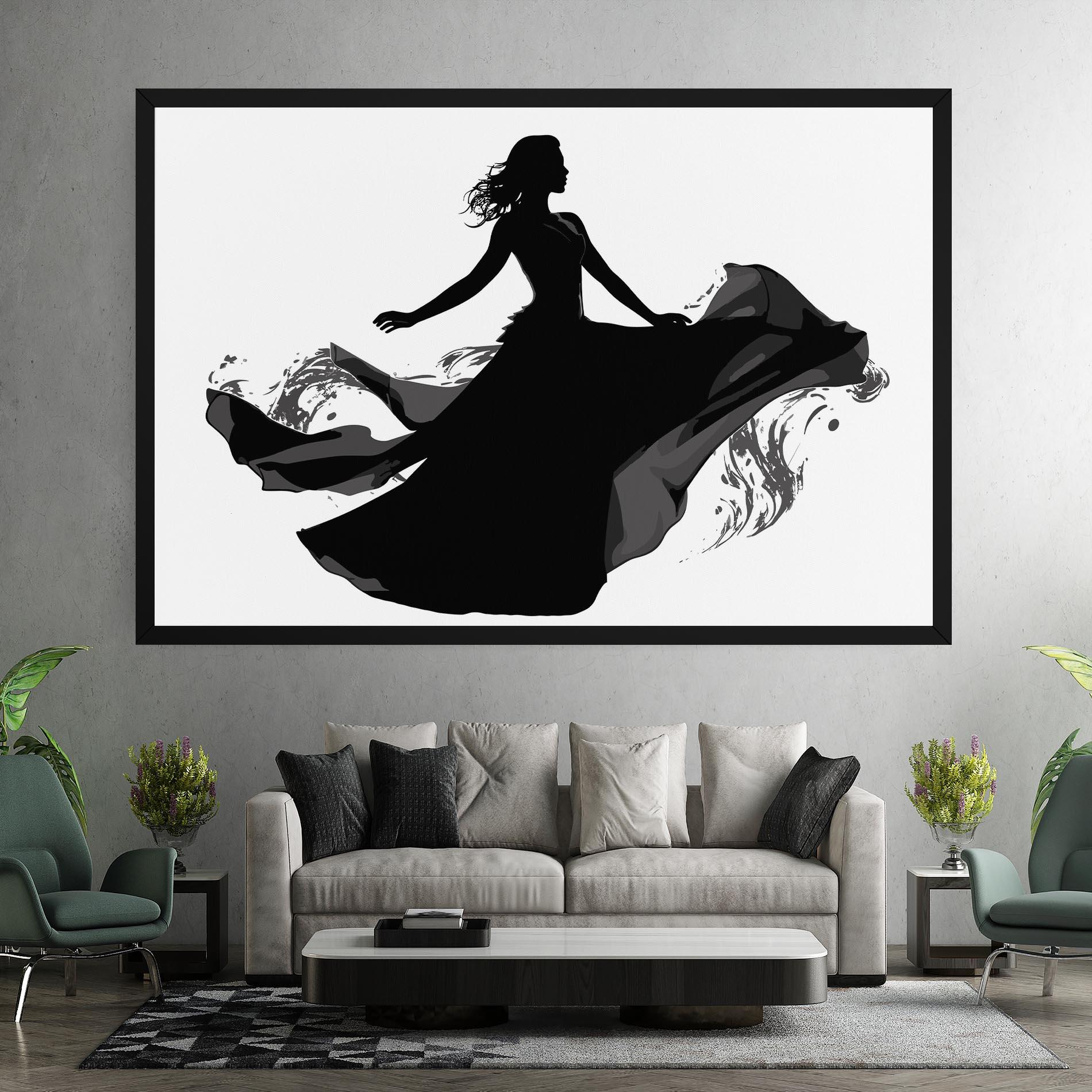 Картина на платно Dress Jump mockup 7