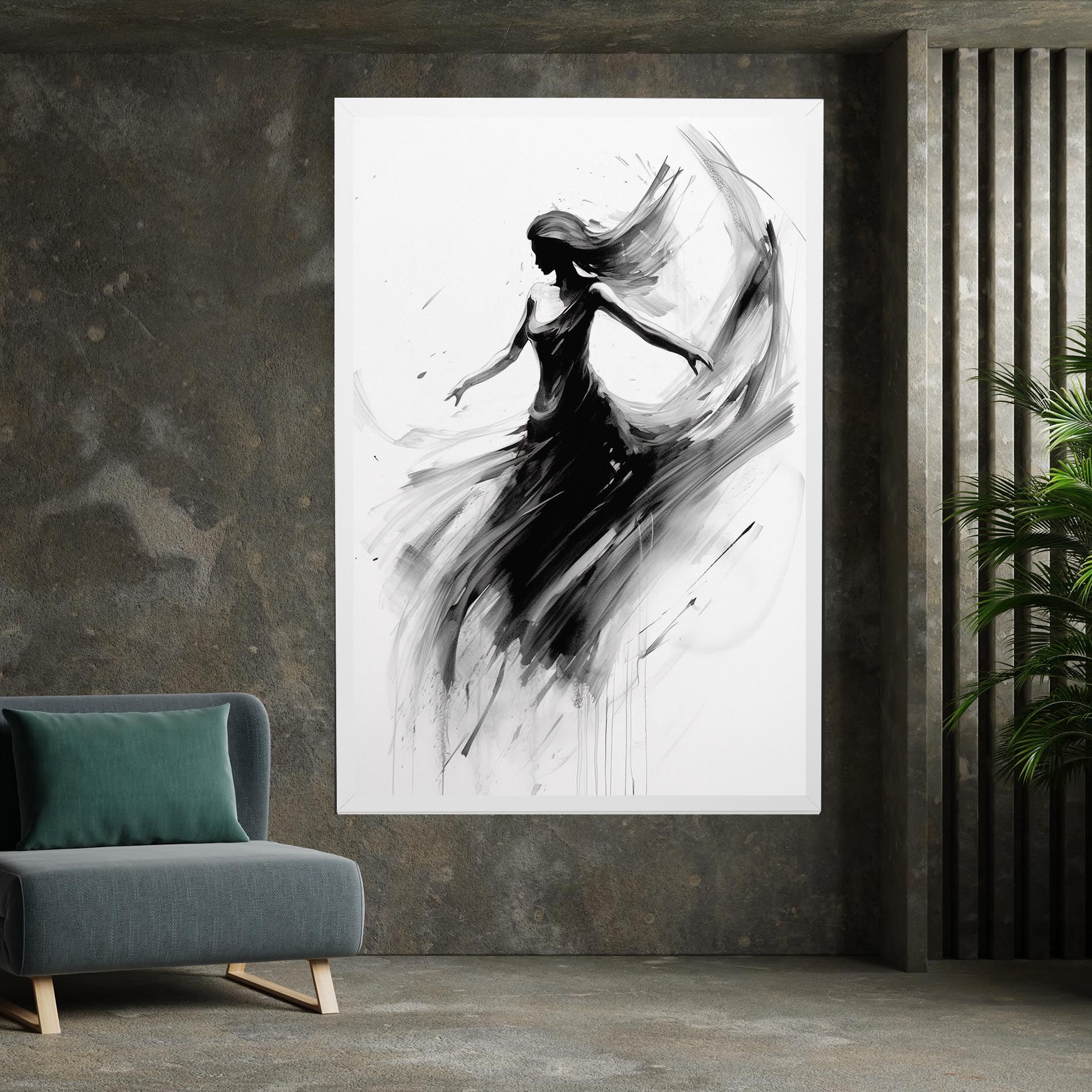 Dancing Woman Drawn mockup 7