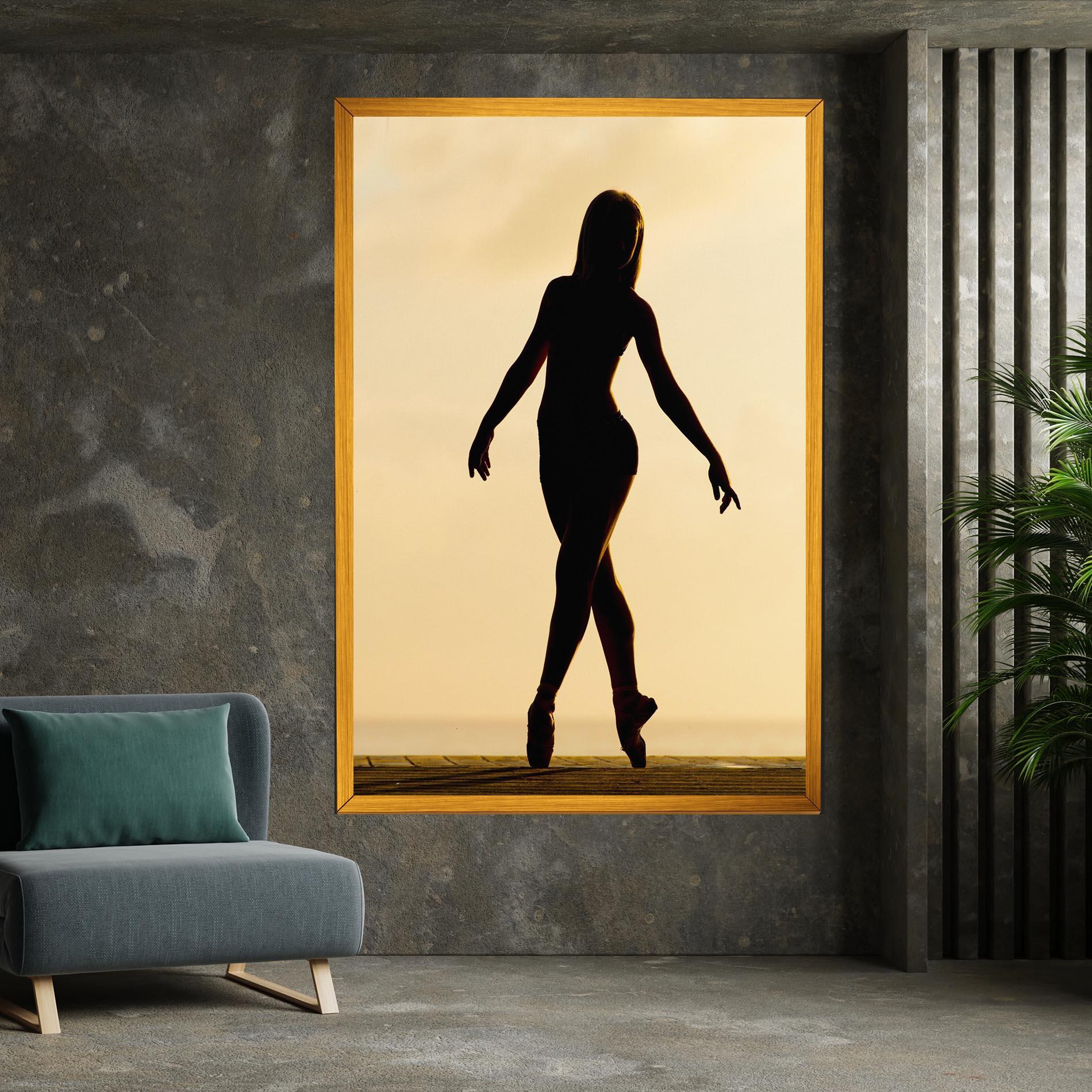 Картина на платно Ballet On Cream mockup 7