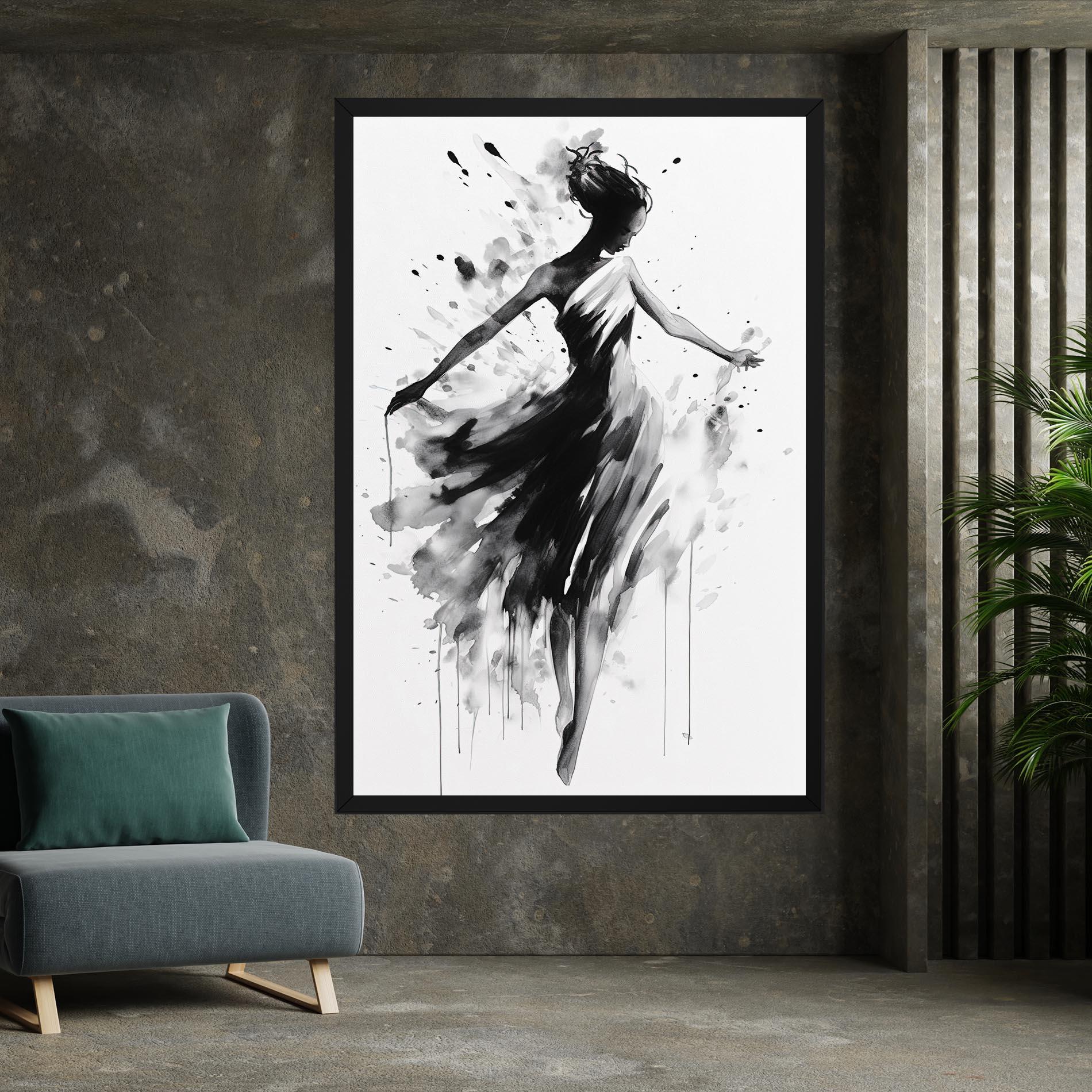 Картина на платно Beautiful Dancing Woman mockup 7