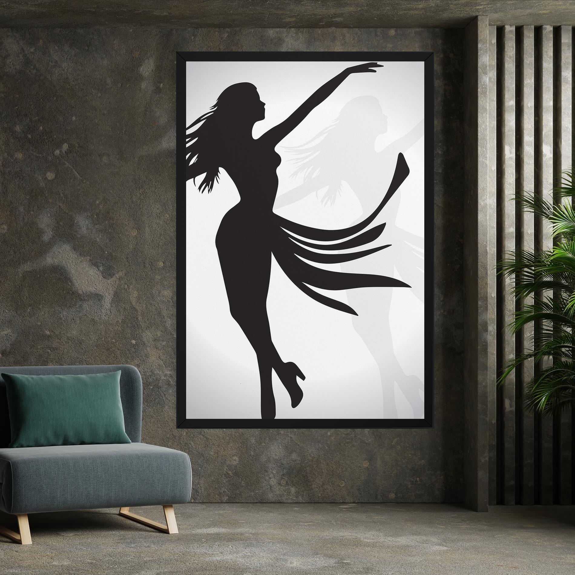 Картина на платно Dance Shilouette mockup 7