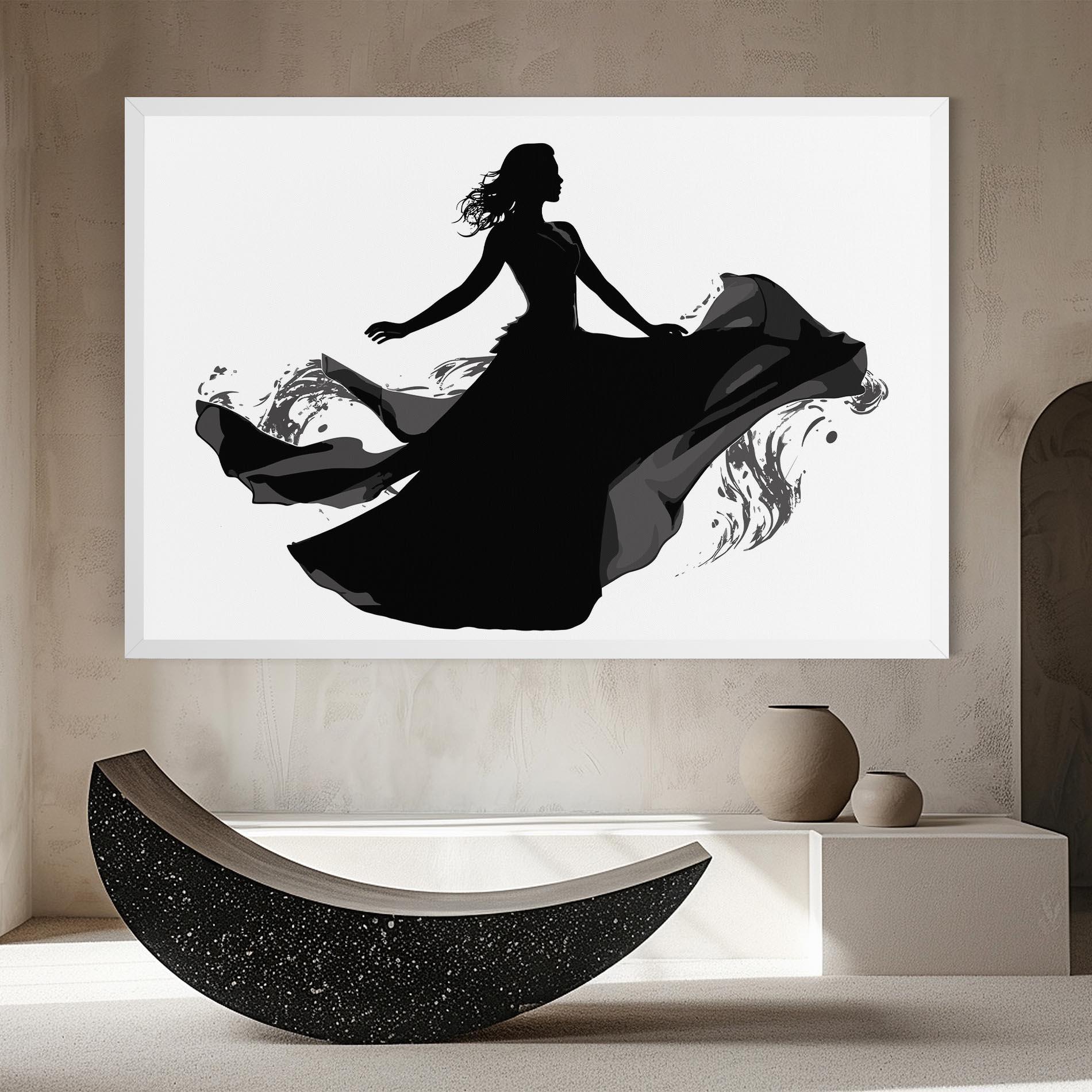 Картина на платно Dress Jump mockup 8