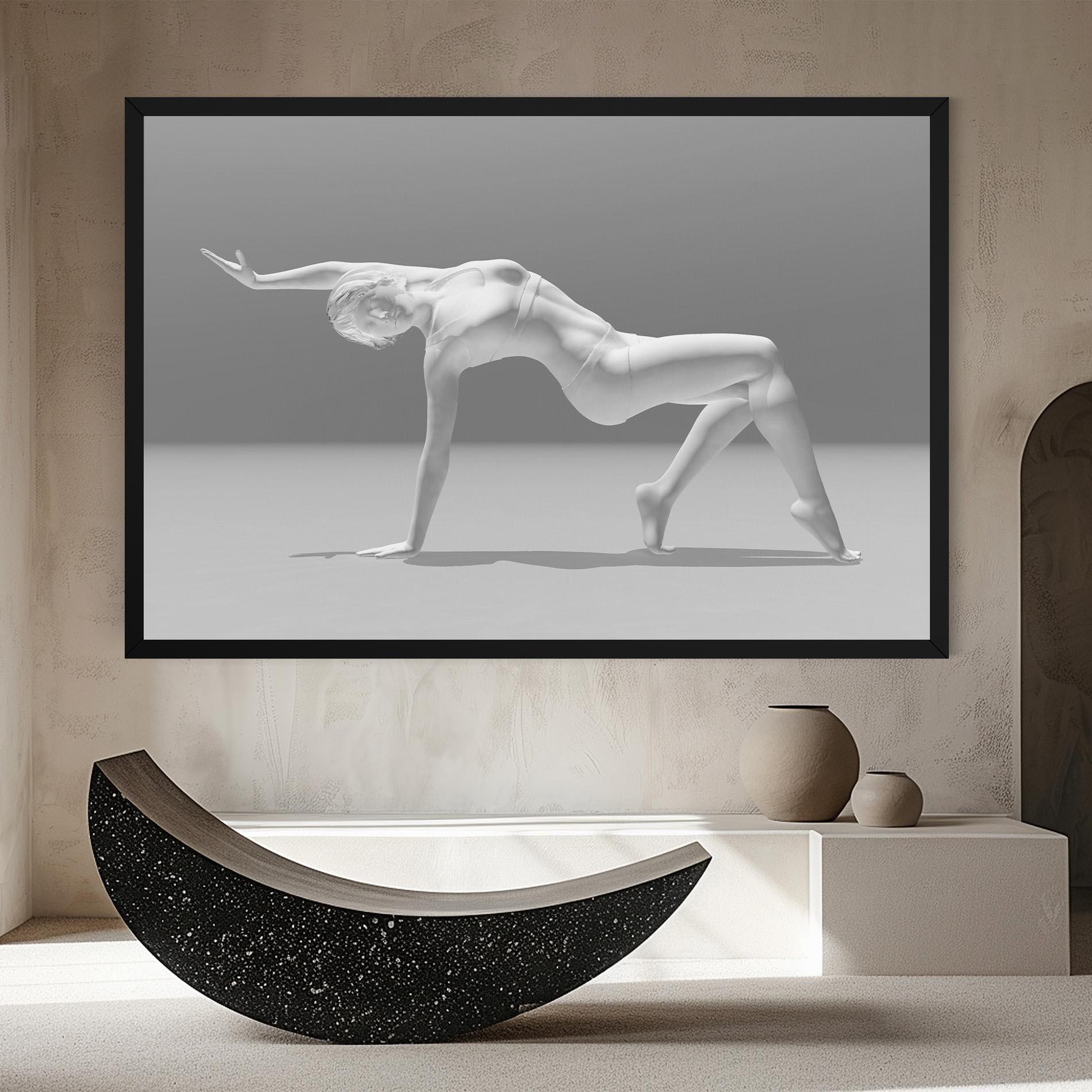 Картина на платно 3d Gymnastic Pose mockup 8