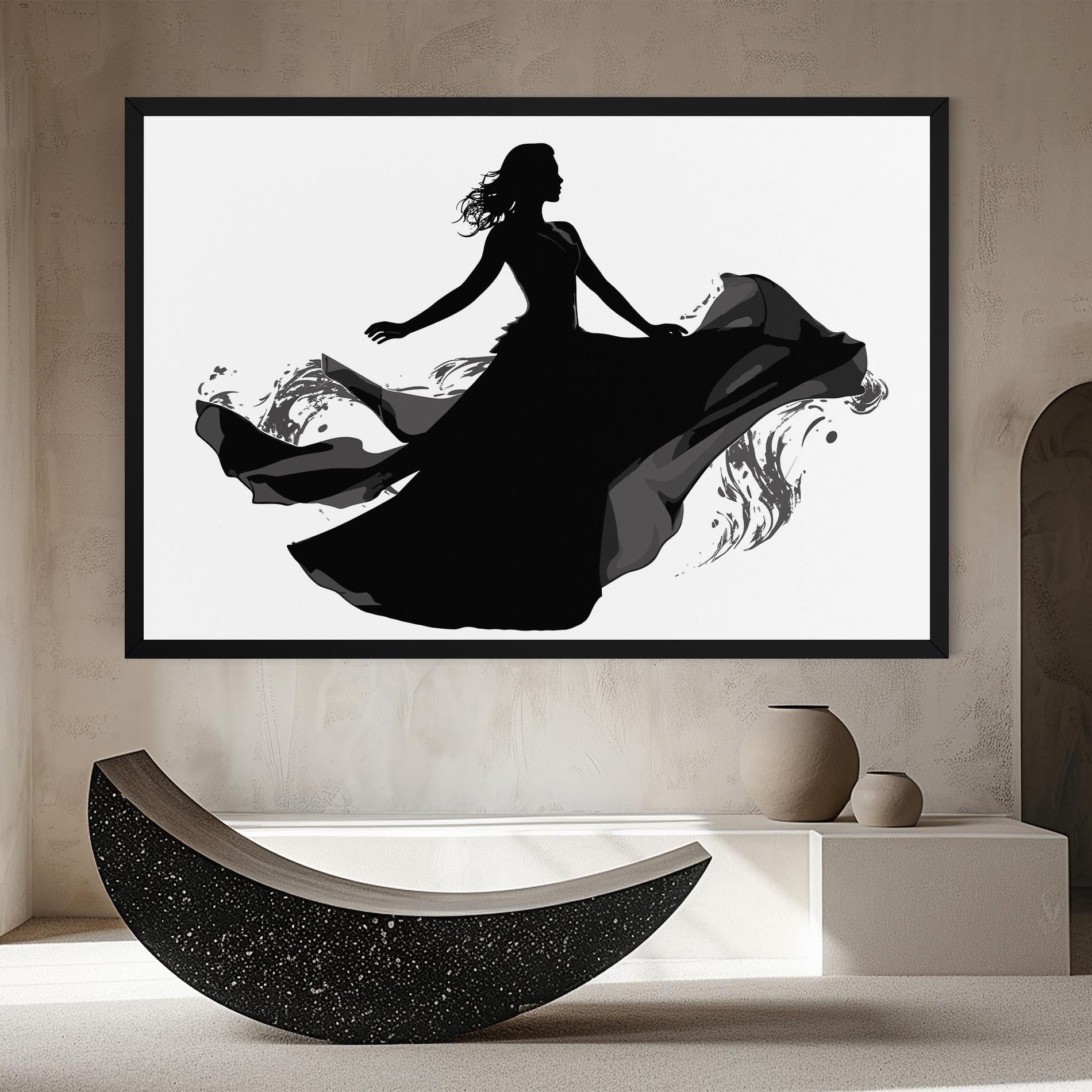 Картина на платно Dress Jump mockup 8