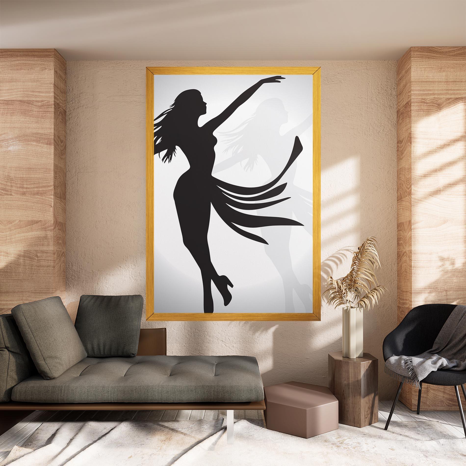 Картина на платно Dance Shilouette mockup 8