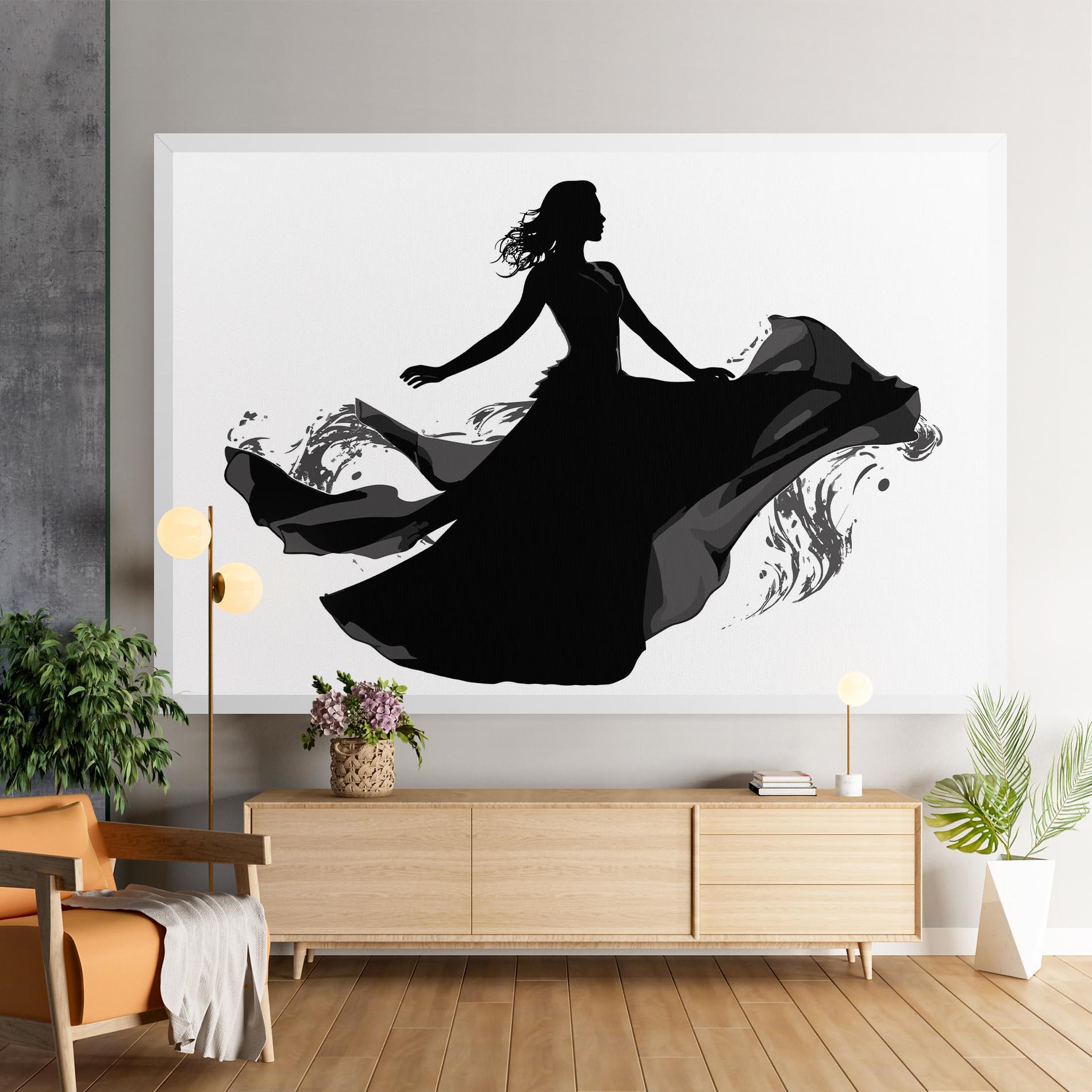 Картина на платно Dress Jump mockup 9