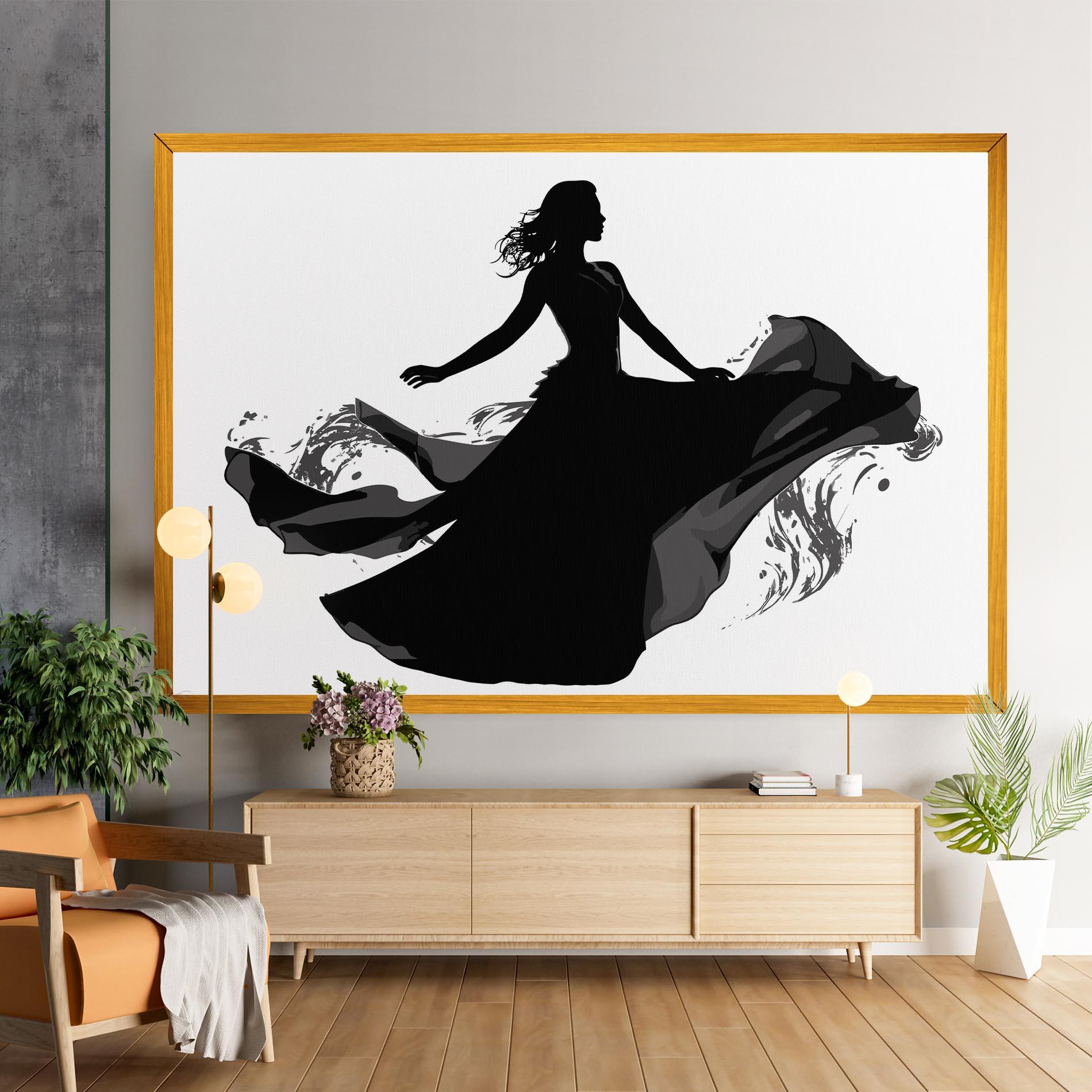 Картина на платно Dress Jump mockup 9