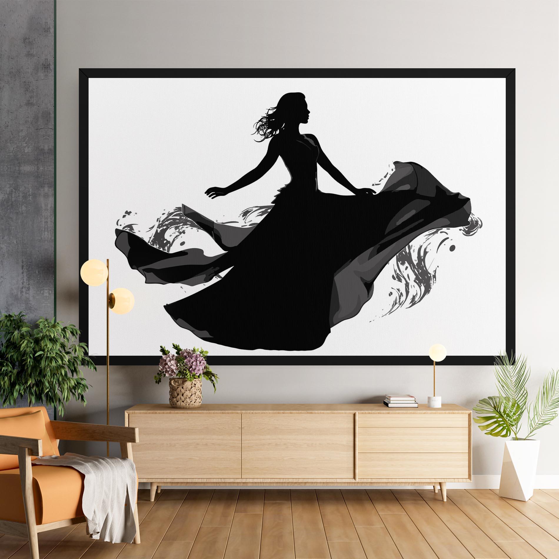 Картина на платно Dress Jump mockup 9