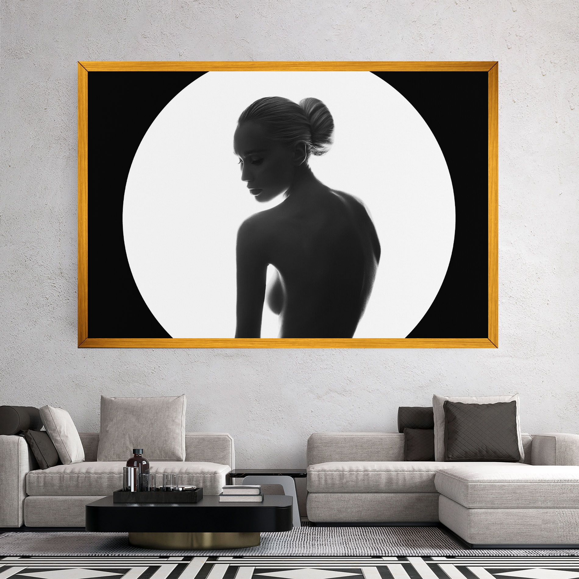 Woman Body Circle mockup 2