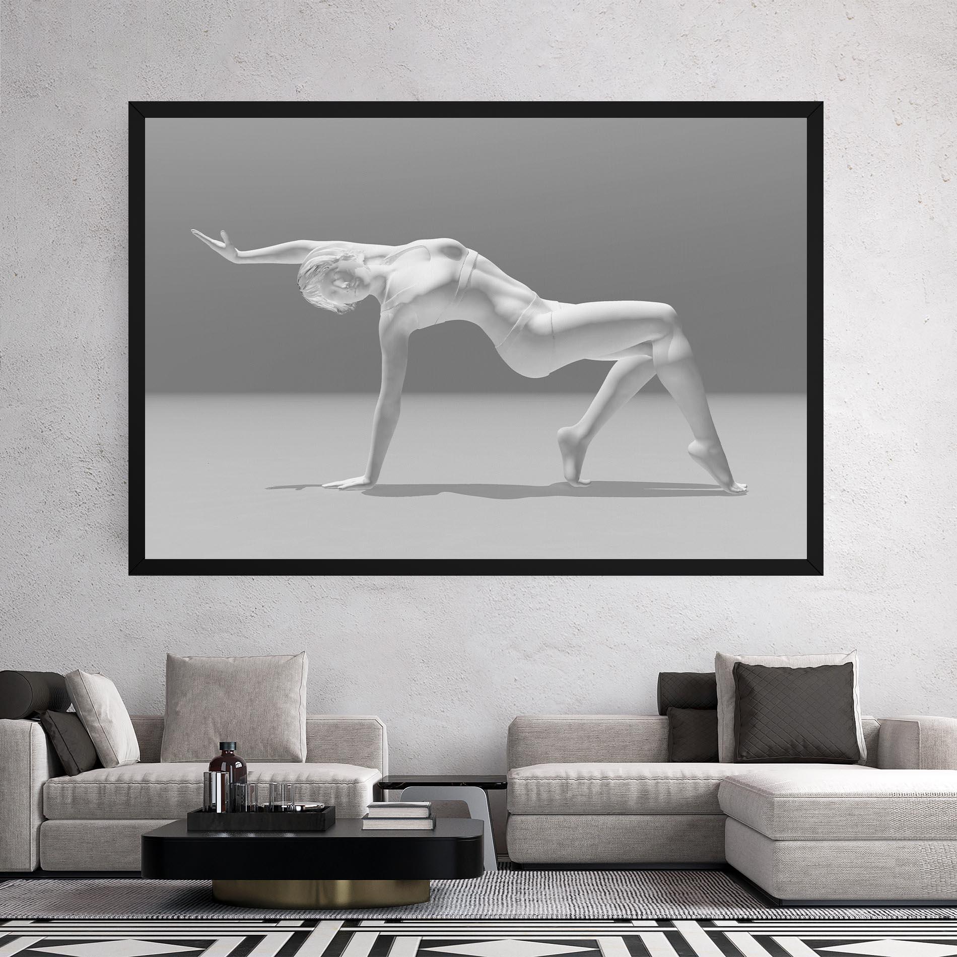 Картина на платно 3d Gymnastic Pose mockup 2