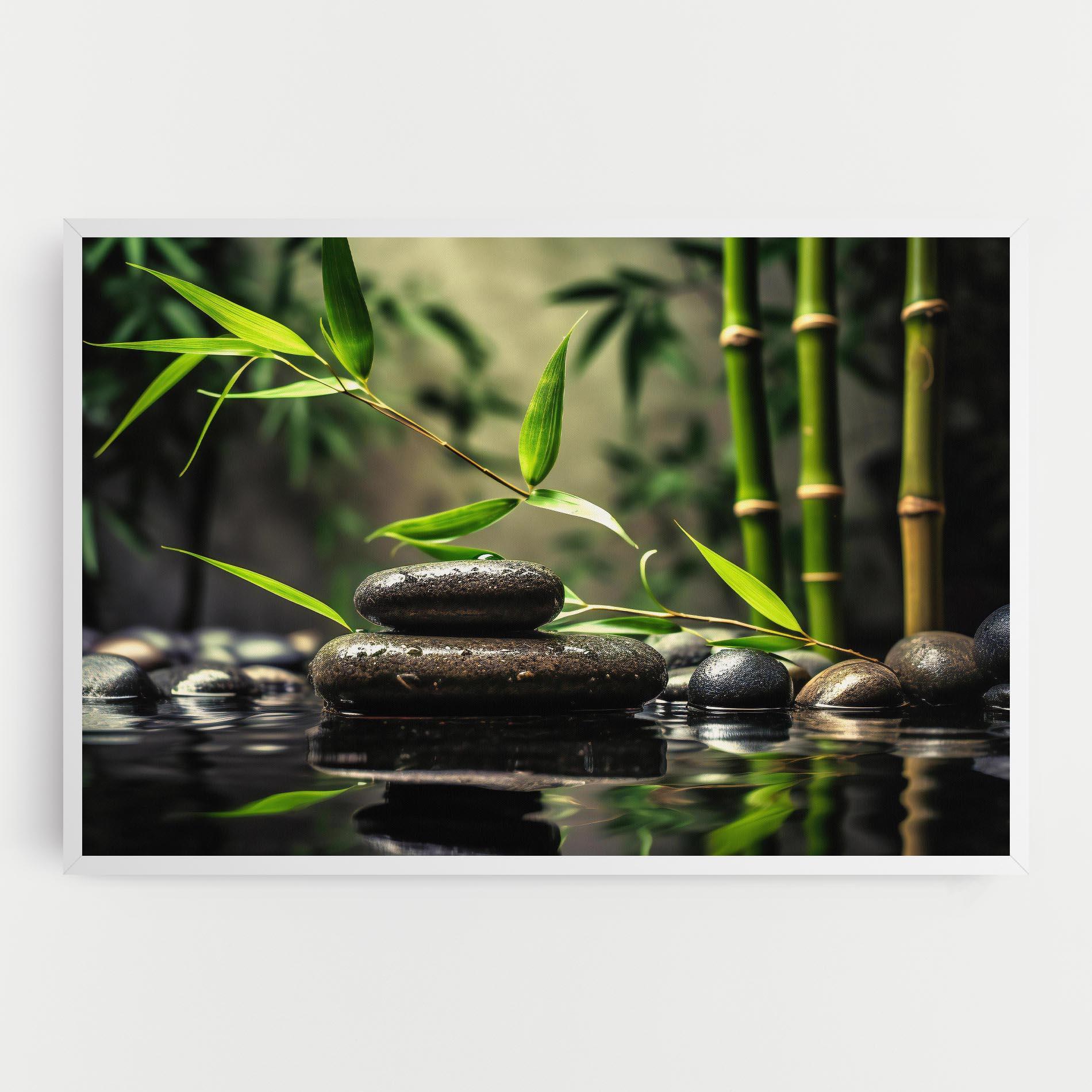 Картина на платно Bamboo Plant Water mockup 0