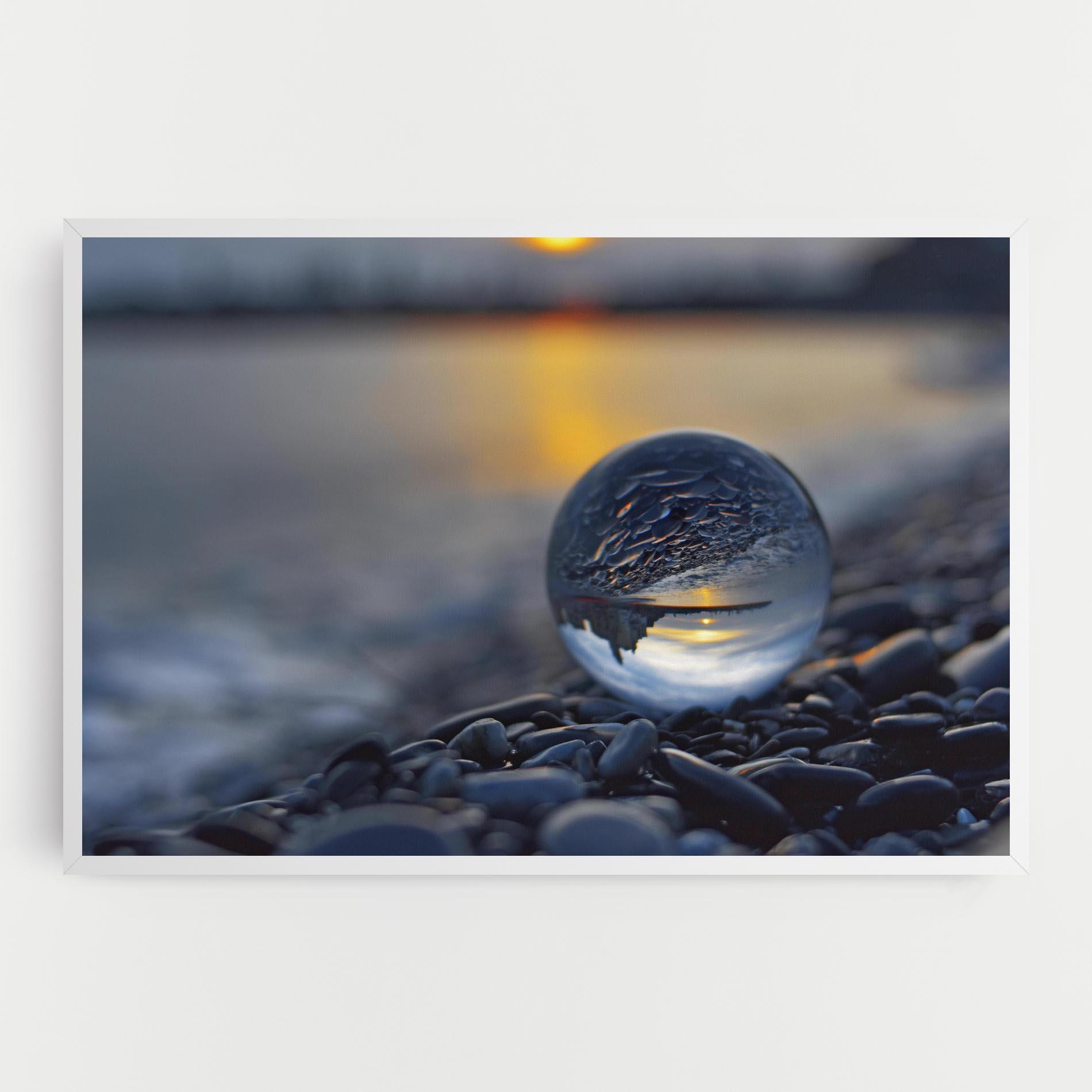 Картина на платно Sunset Lensball mockup 0