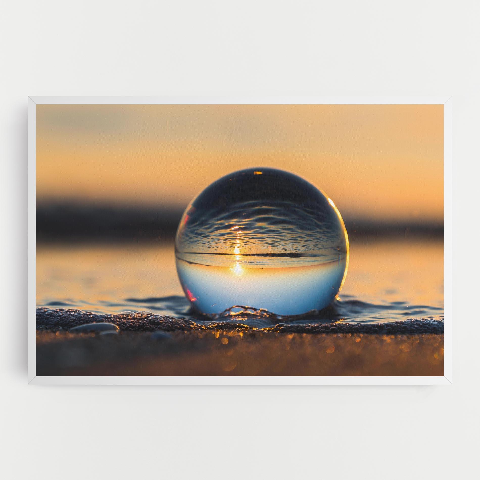 Картина на платно Water Bubble Reflecting mockup 0