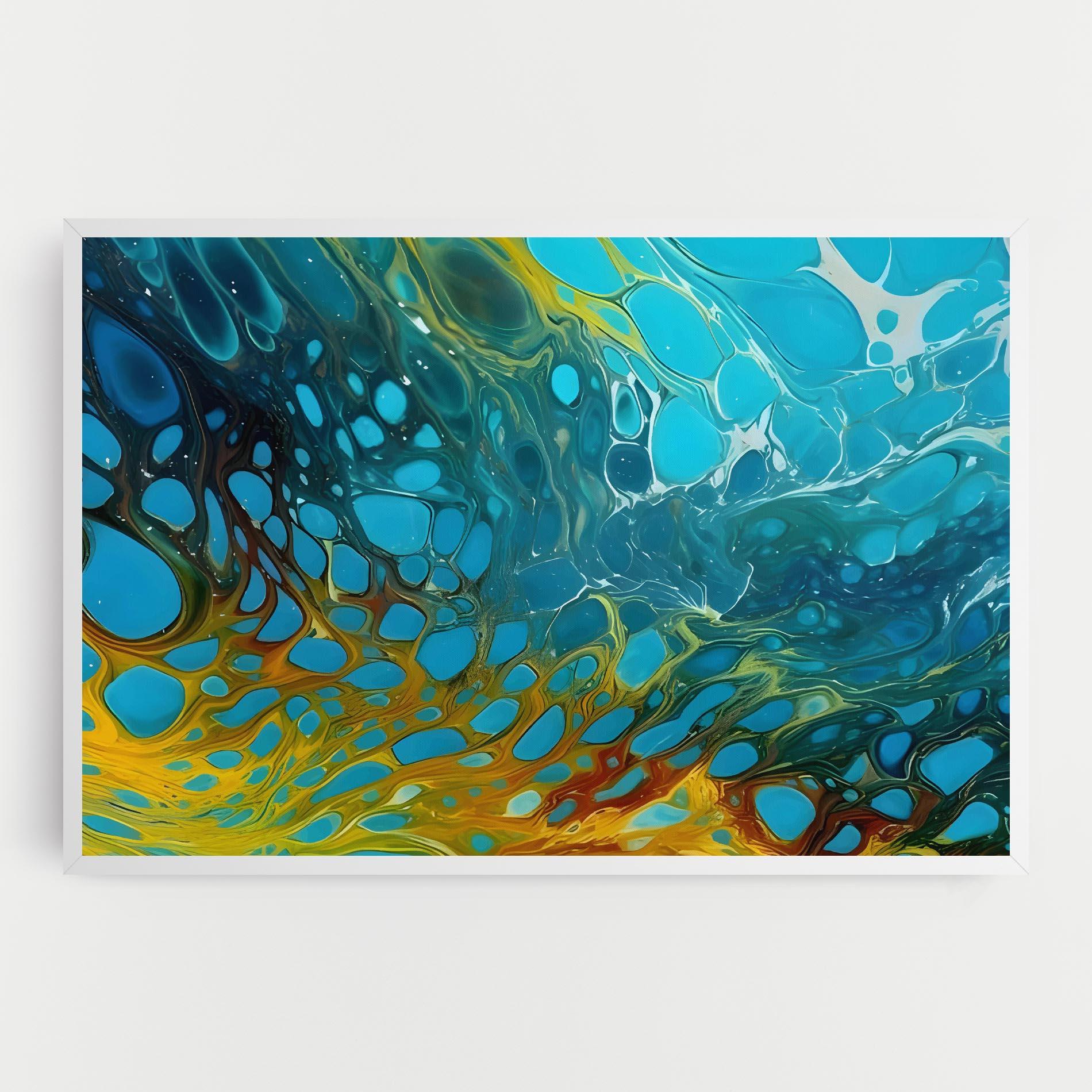 Картина на платно Yellow Green Ocean mockup 0