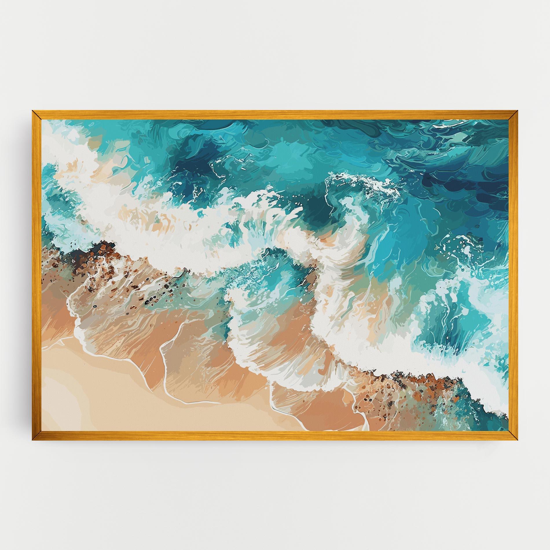 Картина на платно Artistic Waves mockup 0