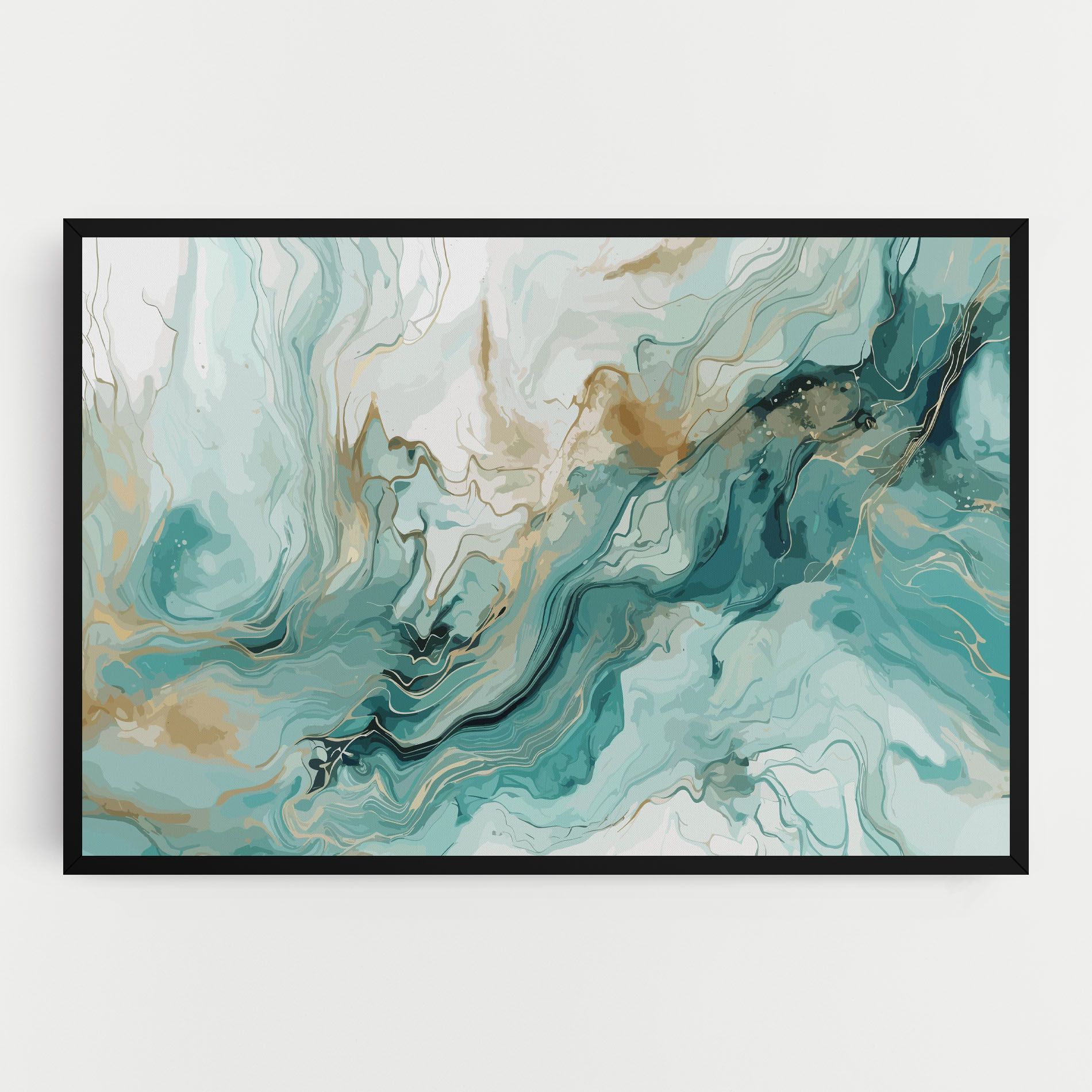 Green Gold Water mockup 0