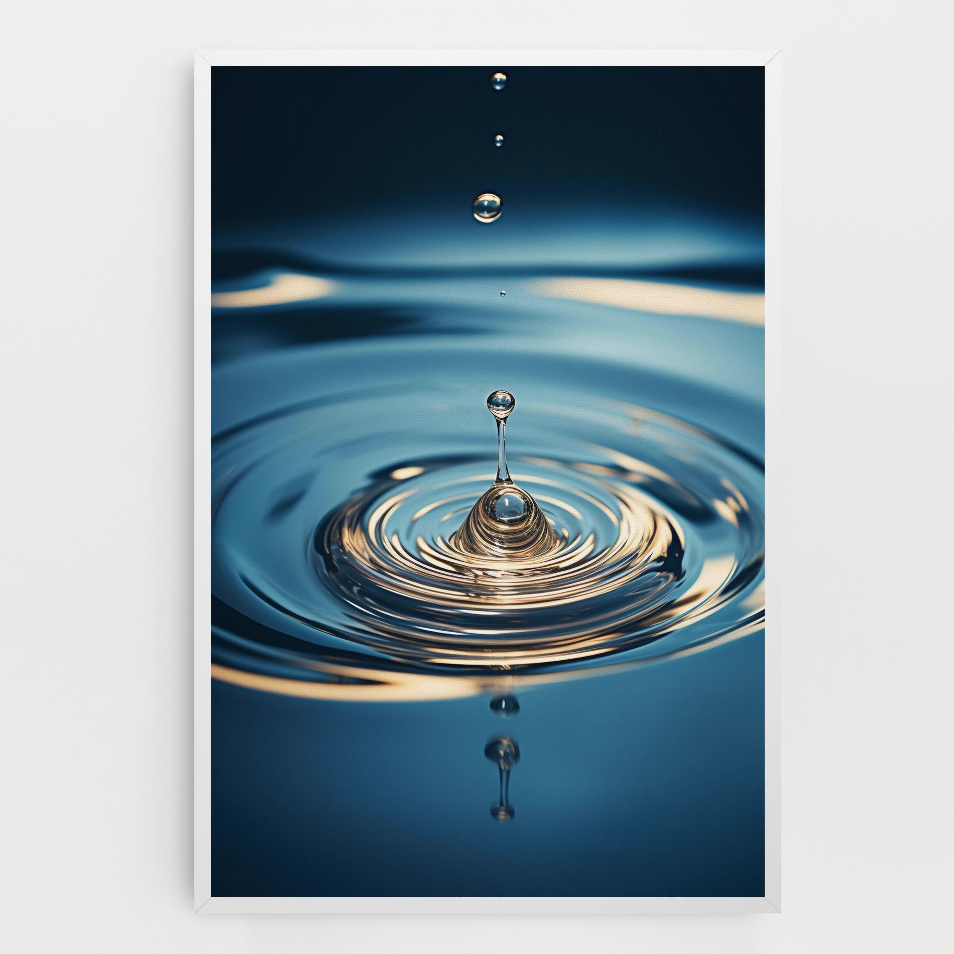 Картина на платно Cream Water Drop mockup 0