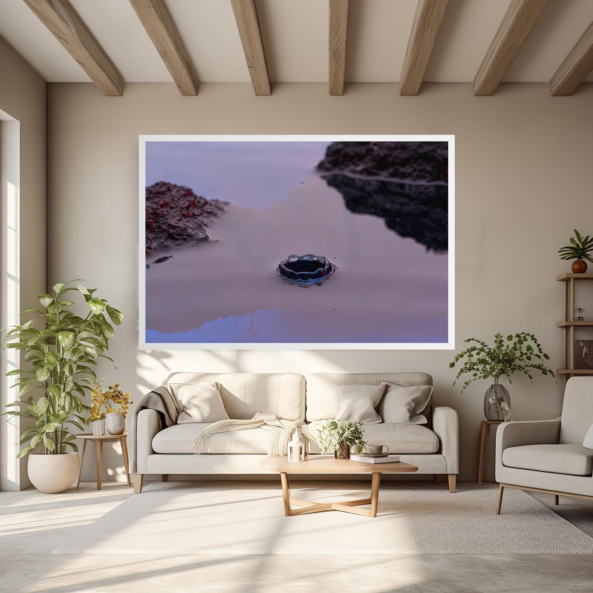 Blue Color Water mockup 6