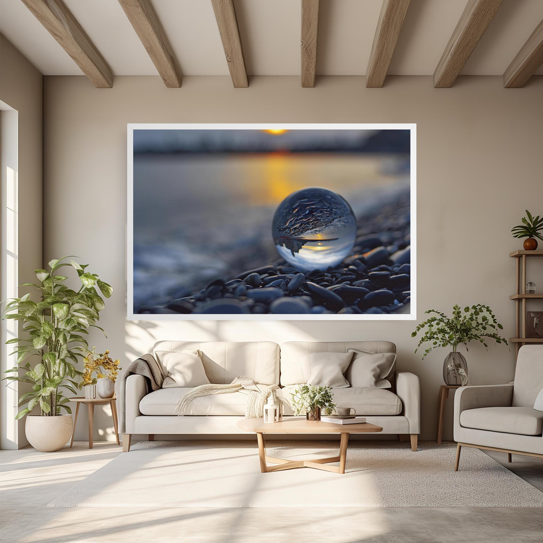 Картина на платно Sunset Lensball mockup 6