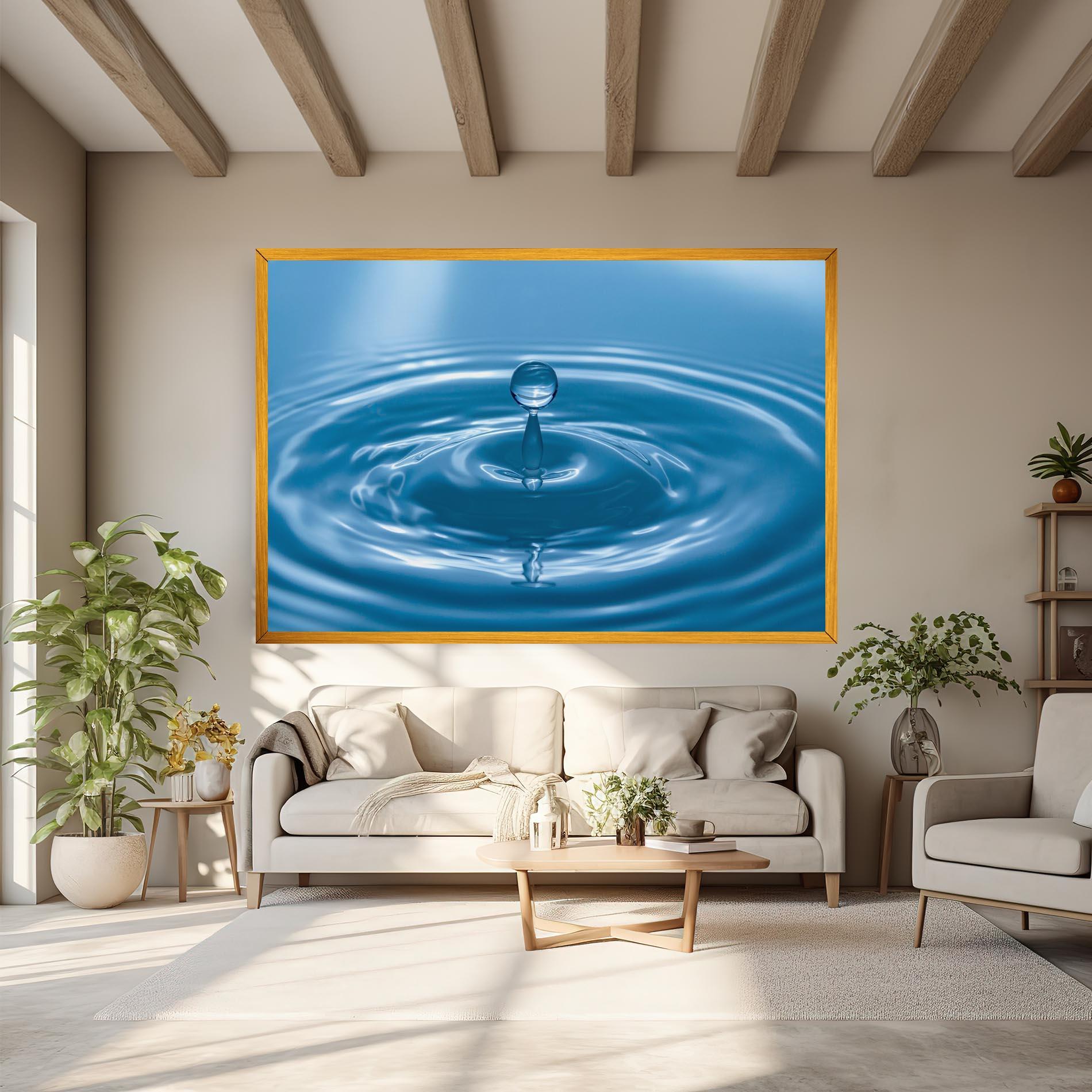 Картина на платно Drop Close Up mockup 6