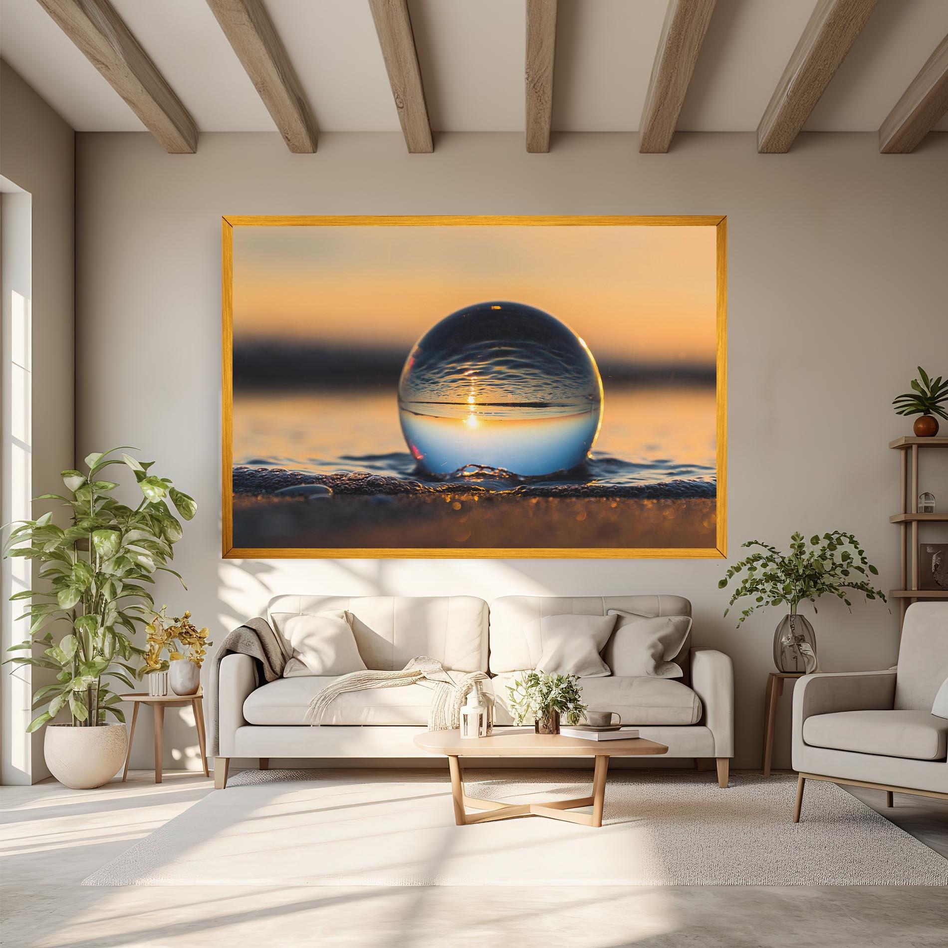 Картина на платно Water Bubble Reflecting mockup 6