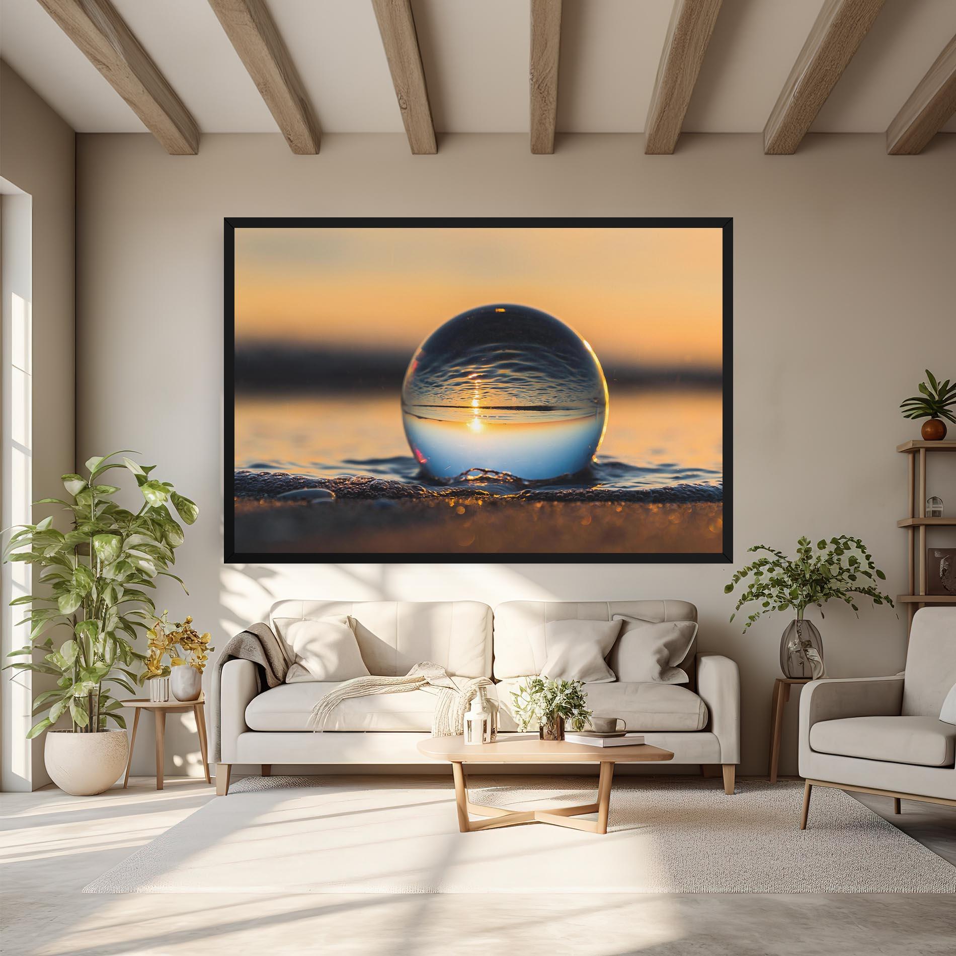 Картина на платно Water Bubble Reflecting mockup 6