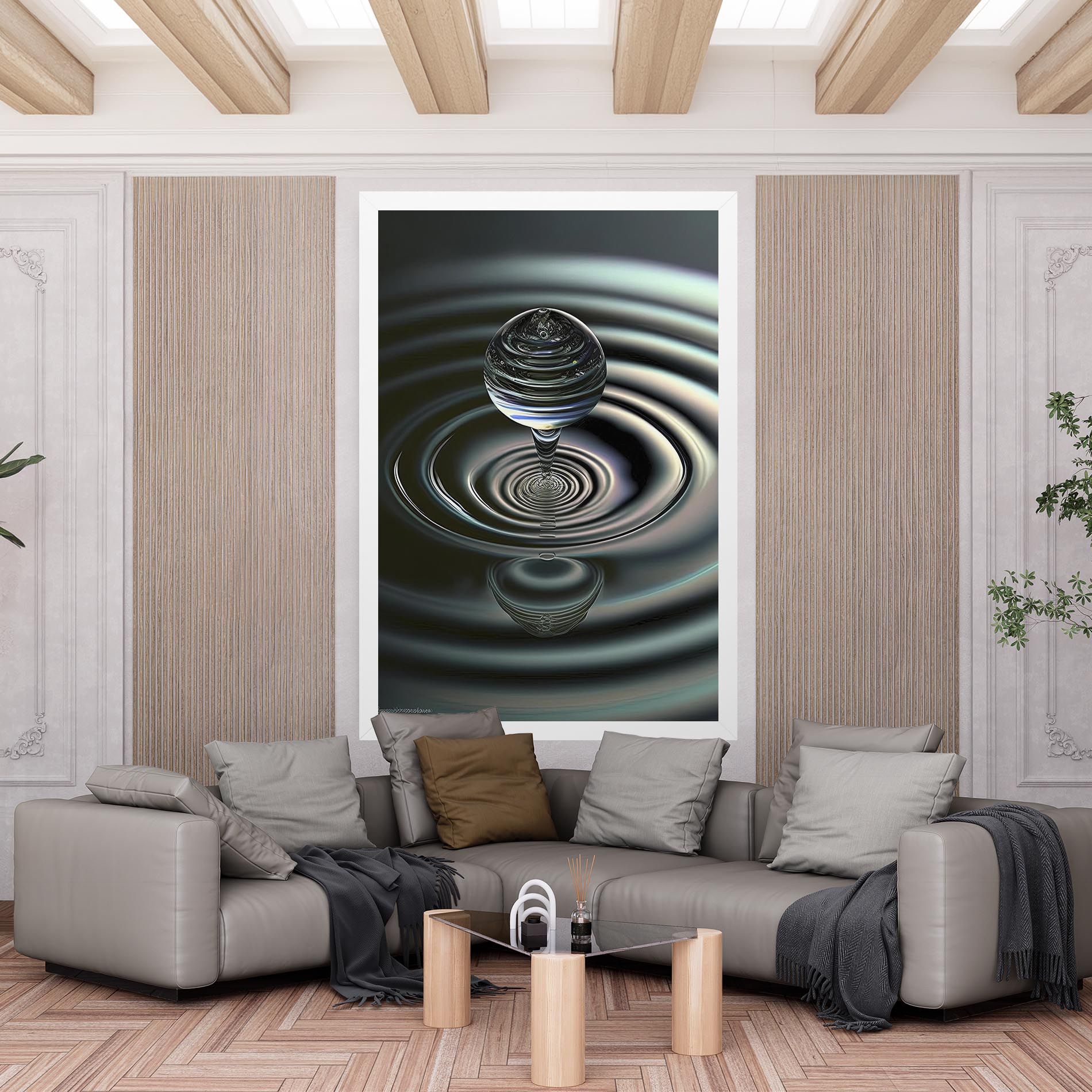 Beautiful Water Drop mockup 6