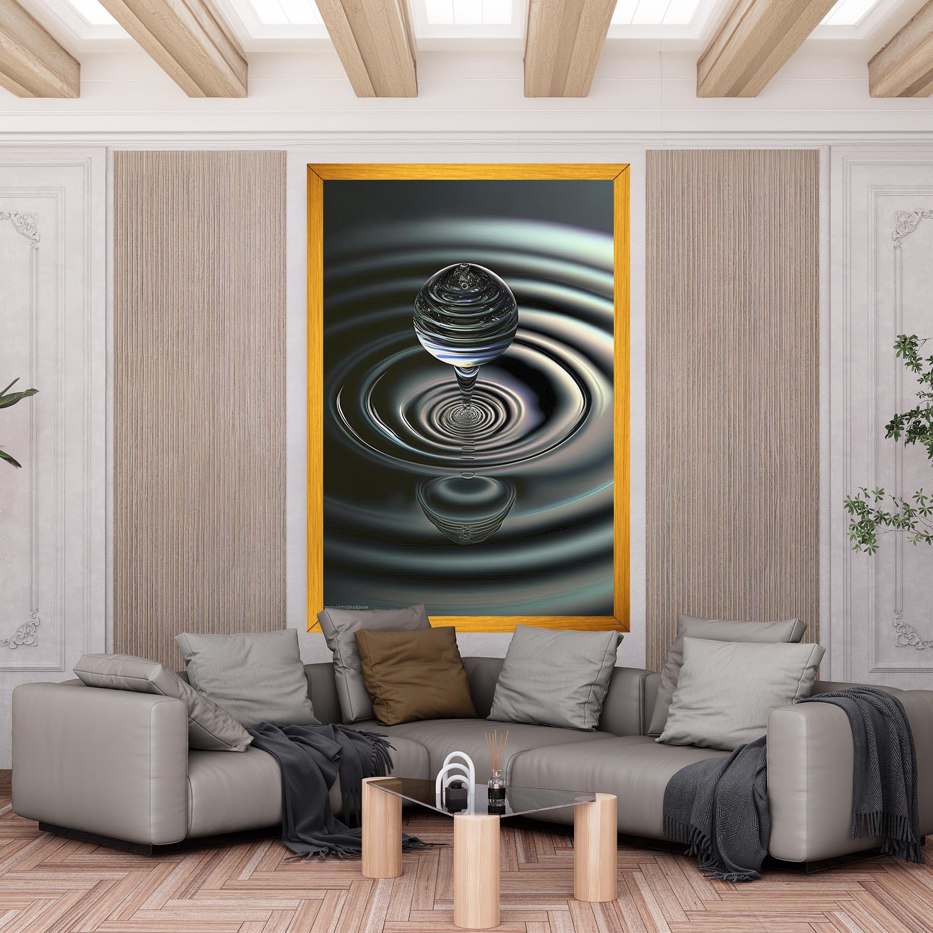 Картина на платно Beautiful Water Drop mockup 6