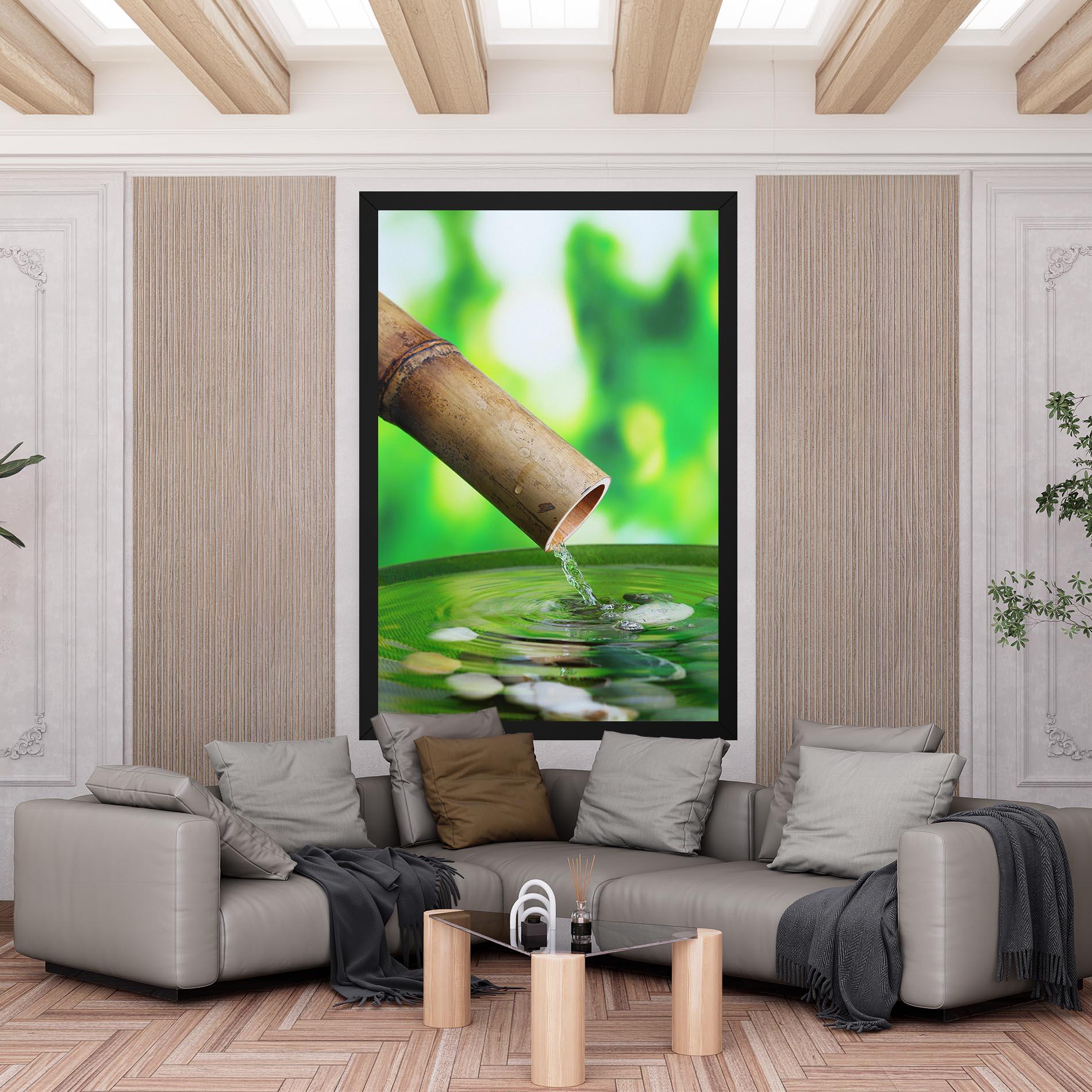 Картина на платно Bamboo Fountain mockup 6