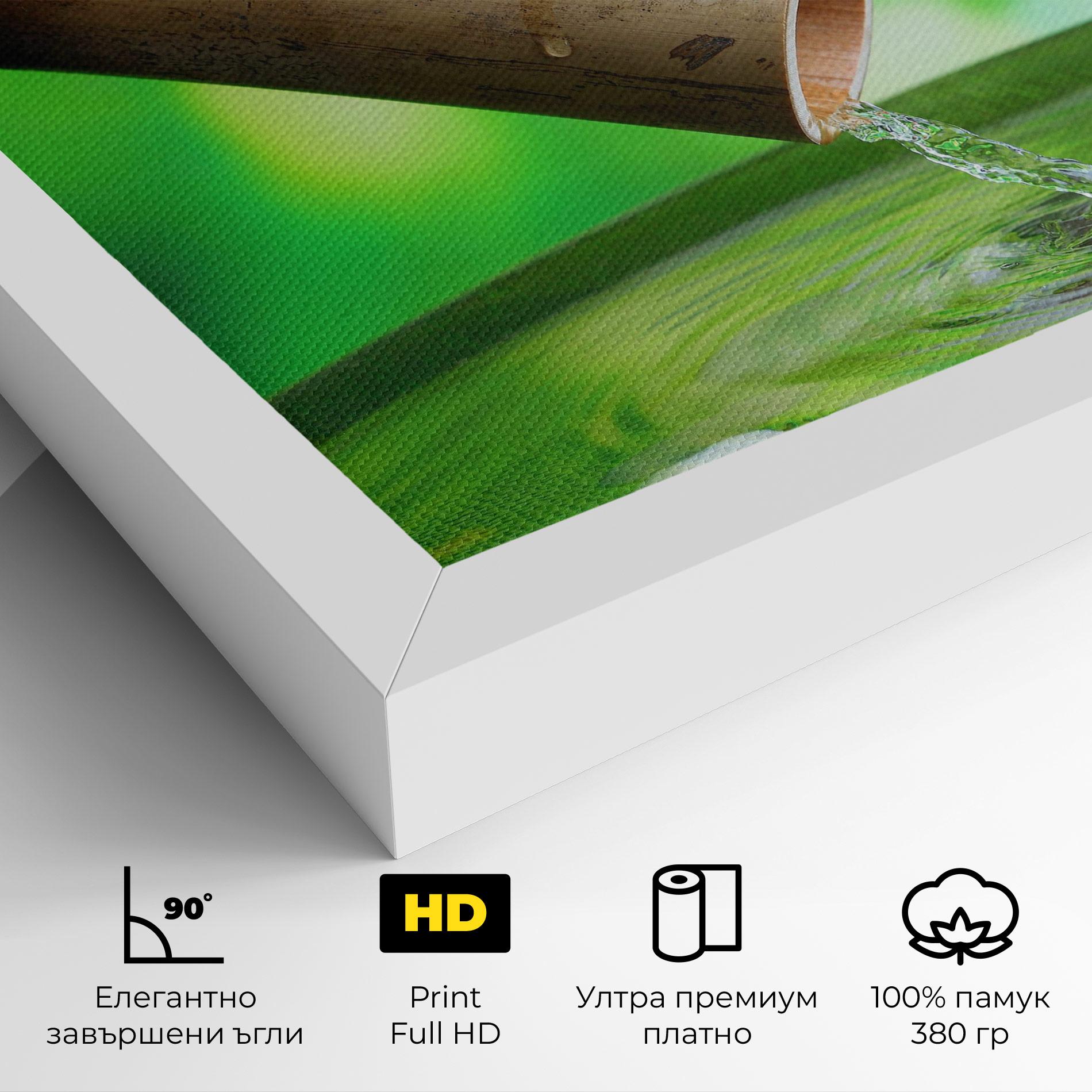 Картина на платно Bamboo Fountain mockup 4