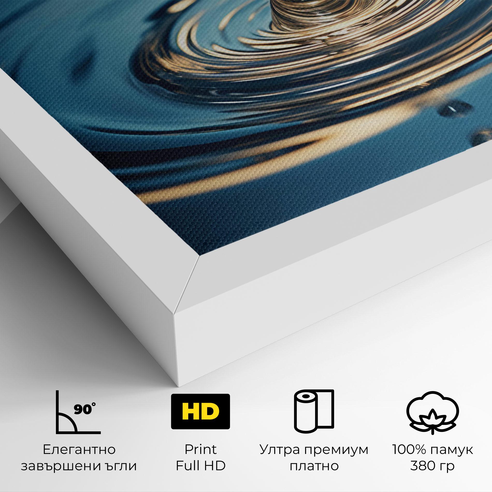 Картина на платно Cream Water Drop mockup 4