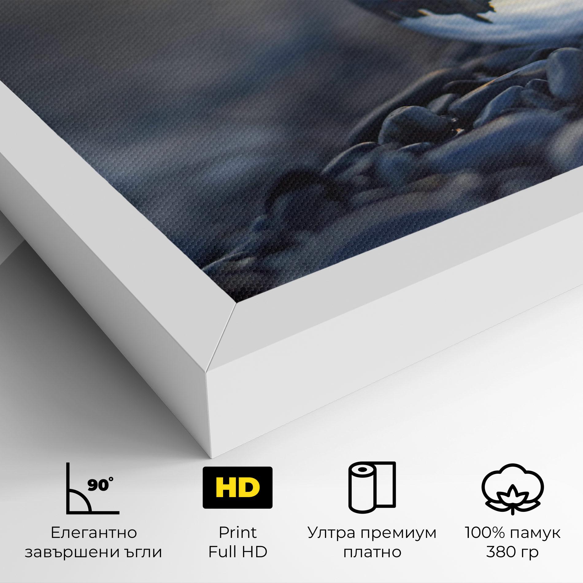 Картина на платно Sunset Lensball mockup 4