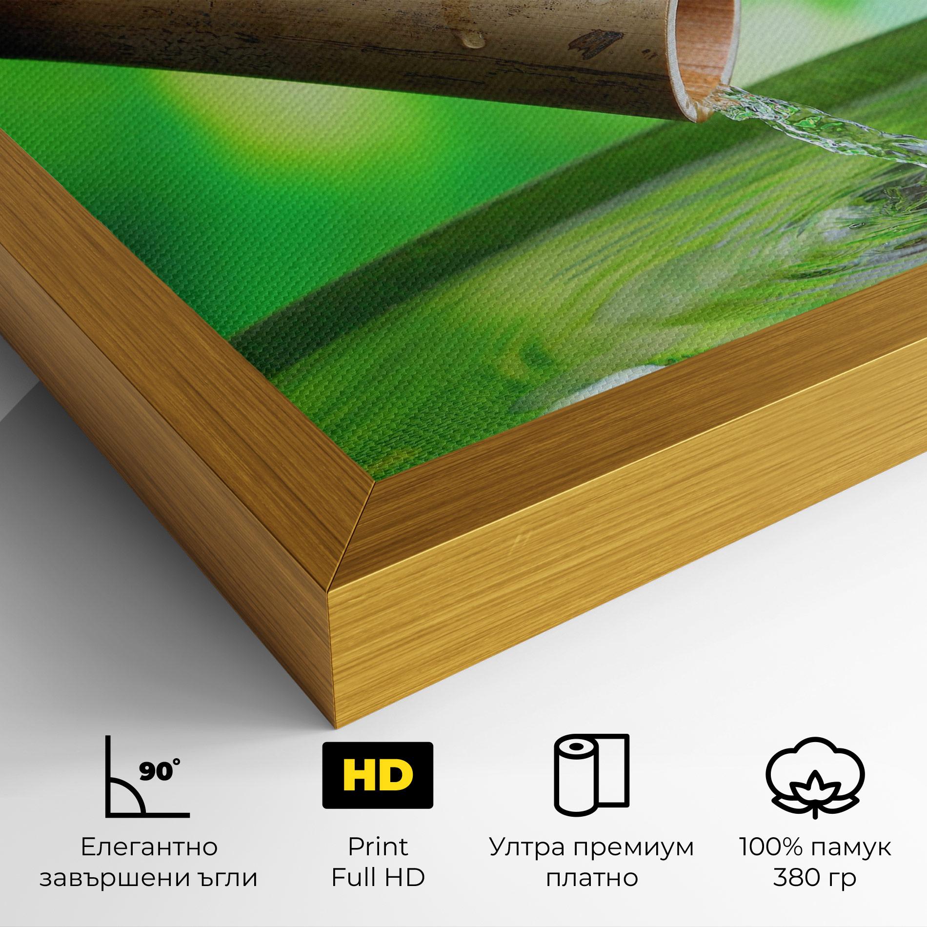 Картина на платно Bamboo Fountain mockup 4