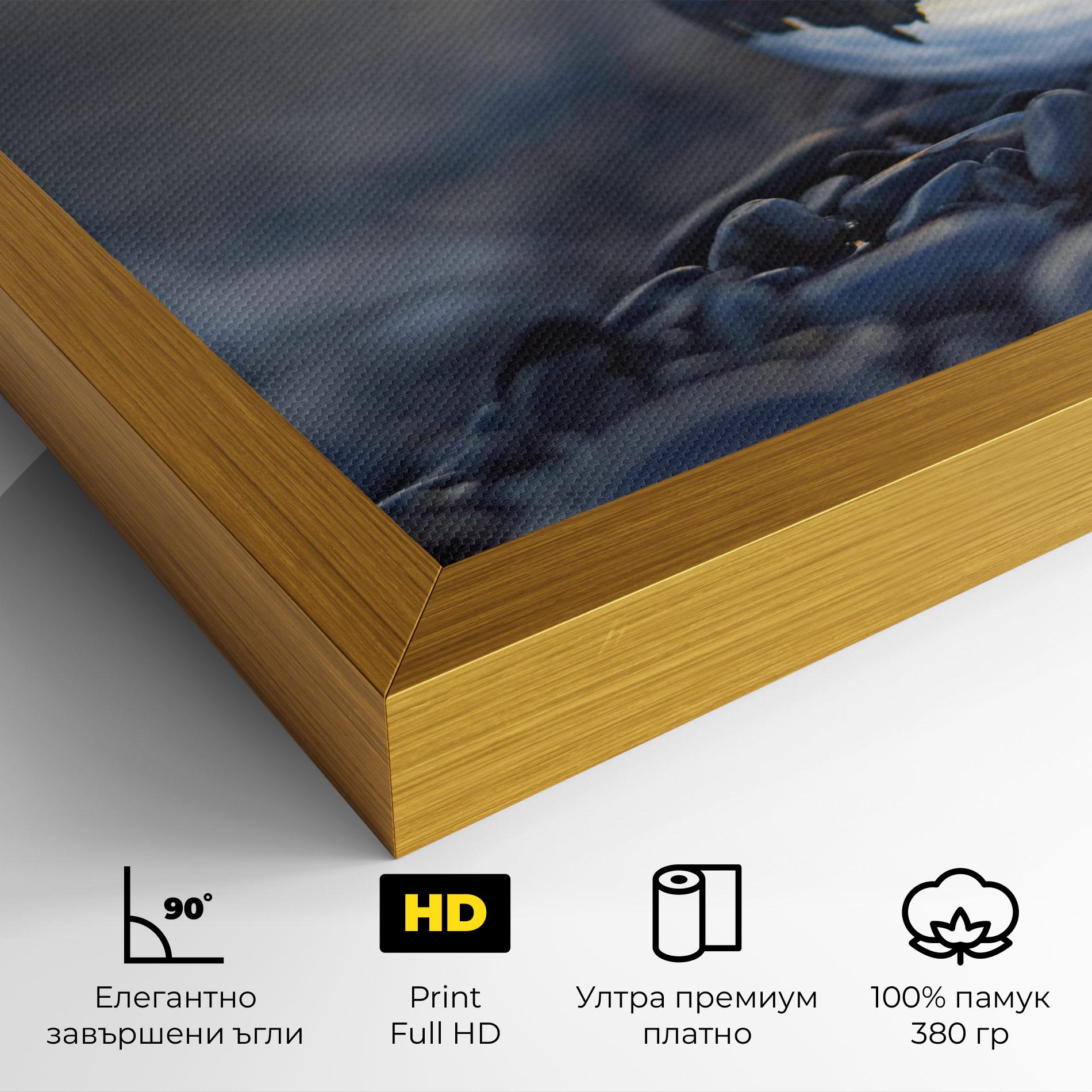 Картина на платно Sunset Lensball mockup 4