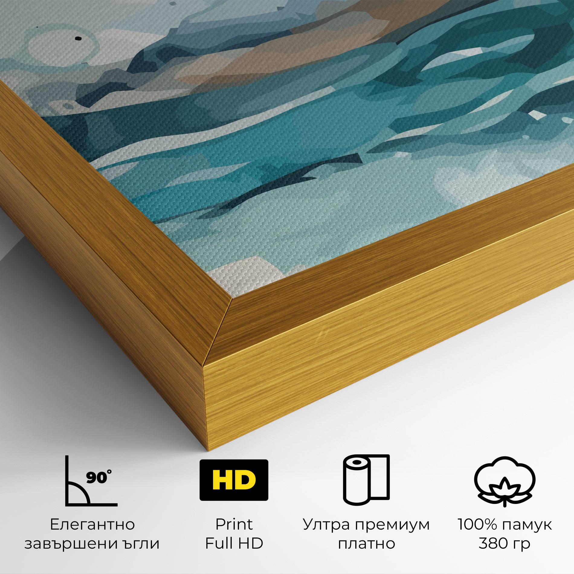 Картина на платно Water Birds mockup 4