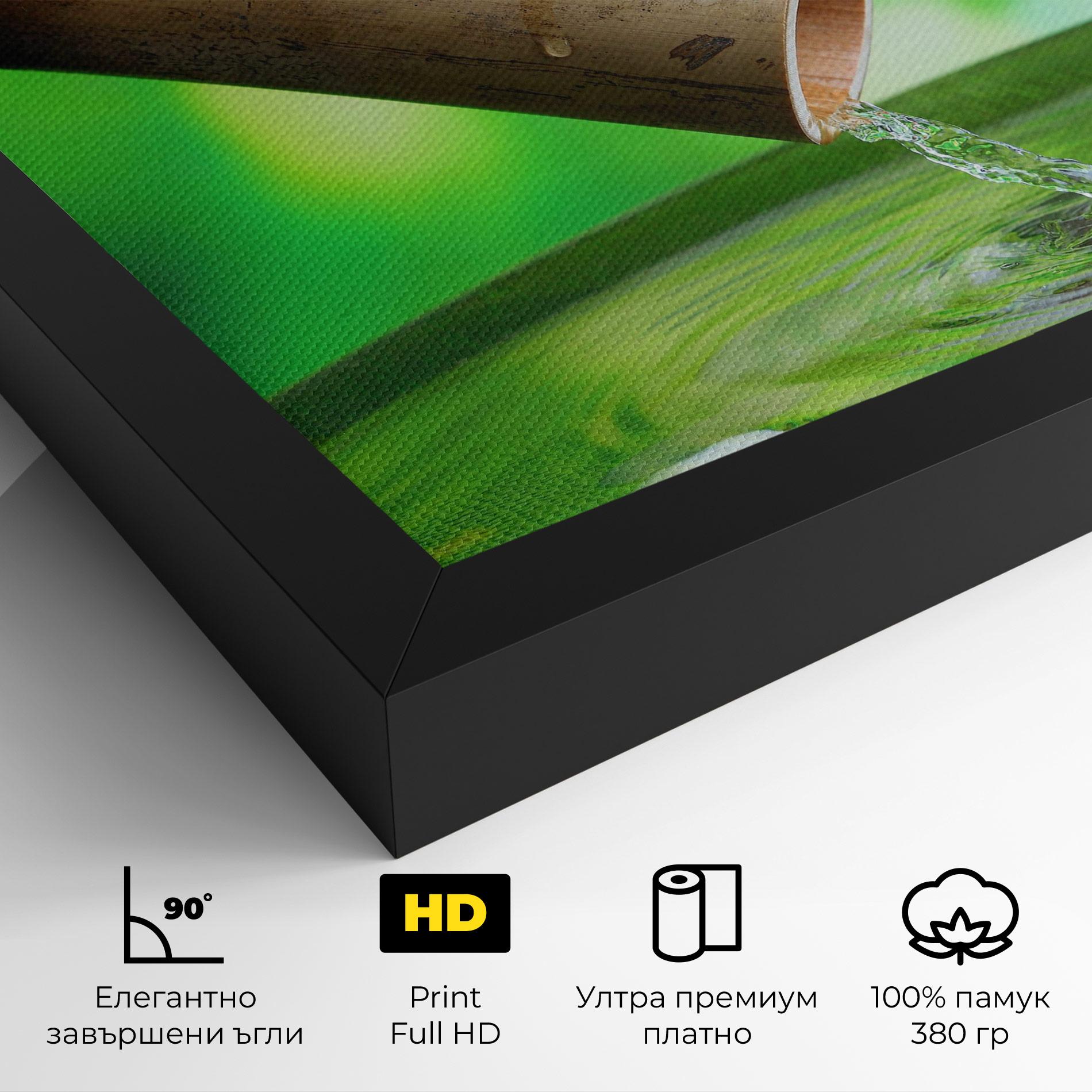 Картина на платно Bamboo Fountain mockup 4