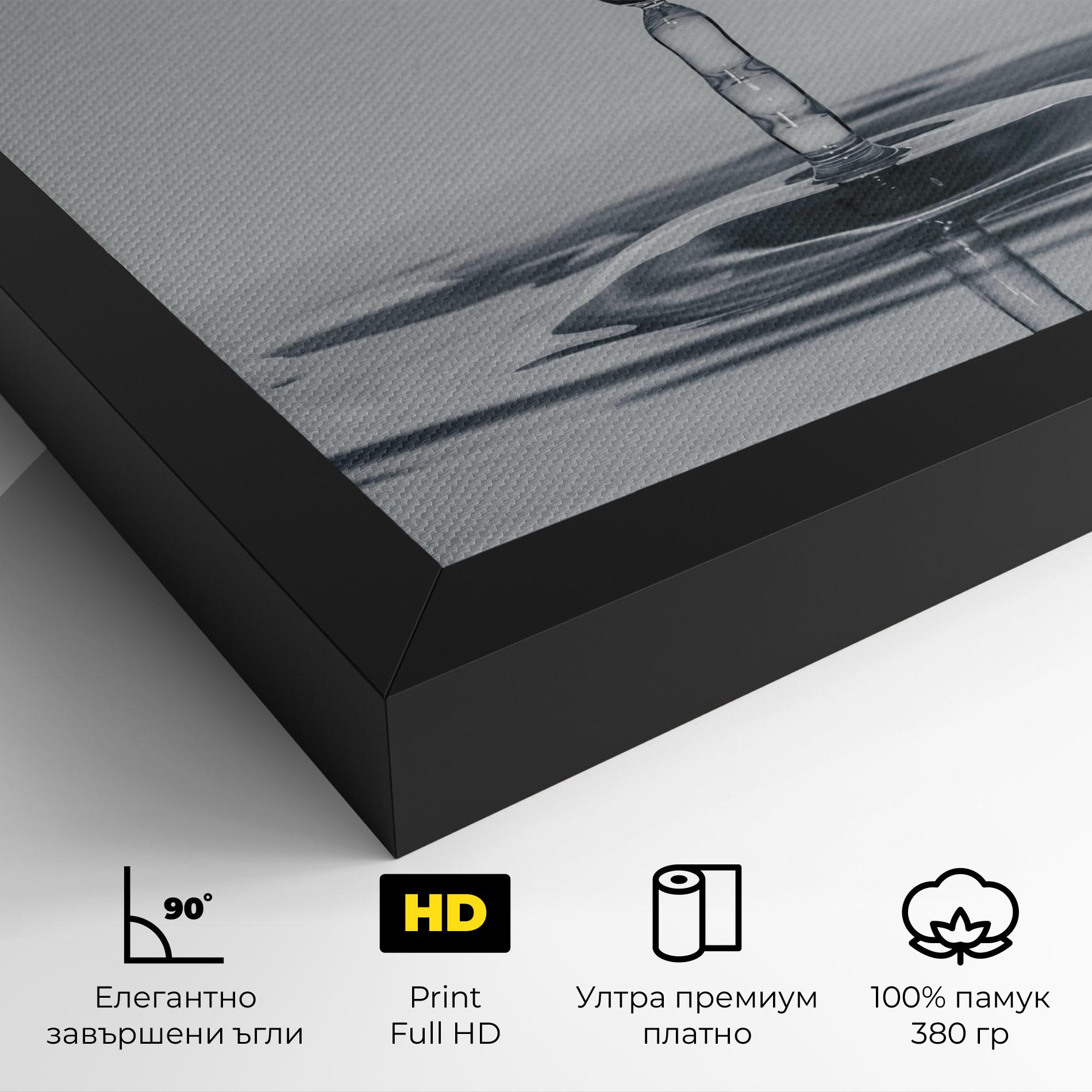 Картина на платно Grey Water Drop mockup 4