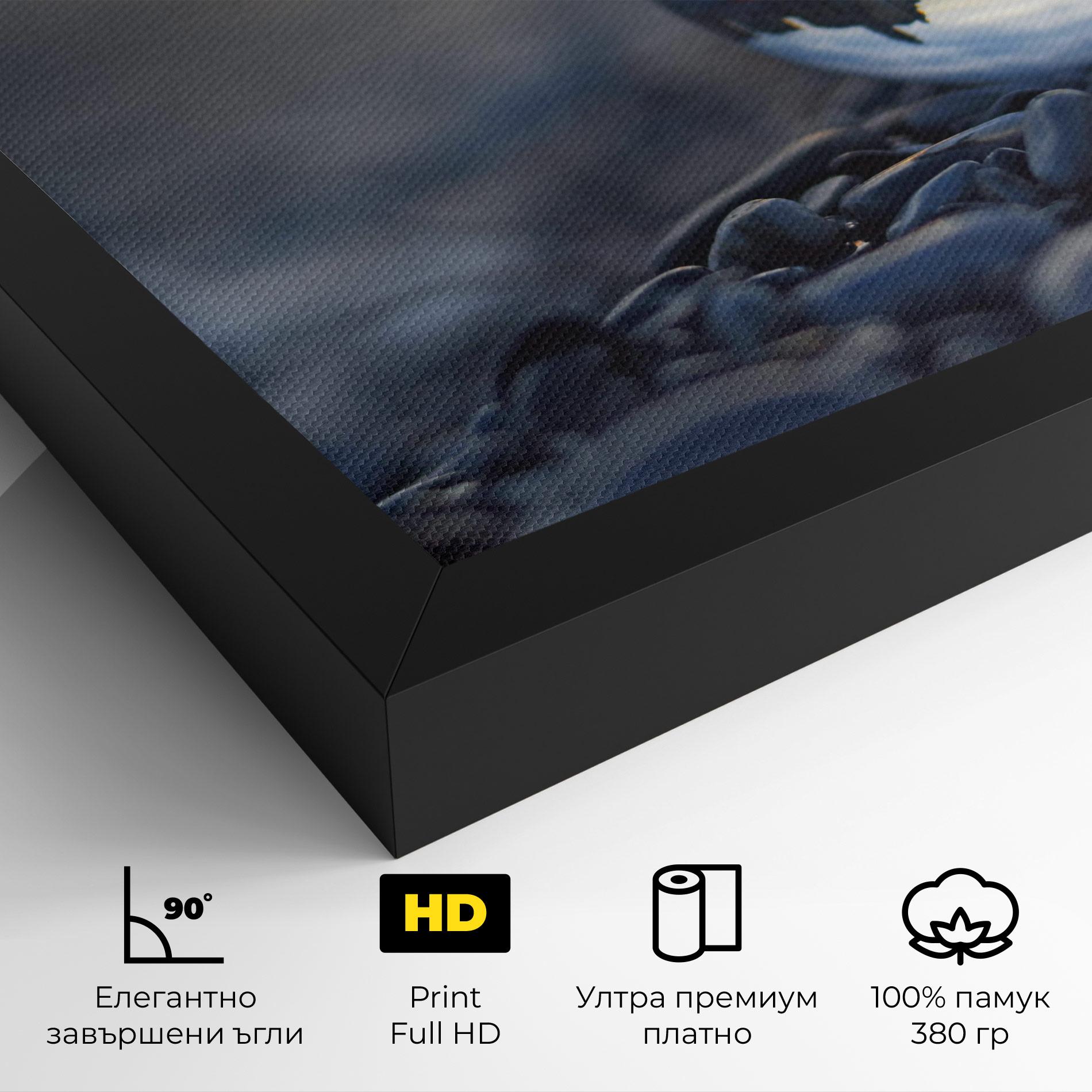 Картина на платно Sunset Lensball mockup 4