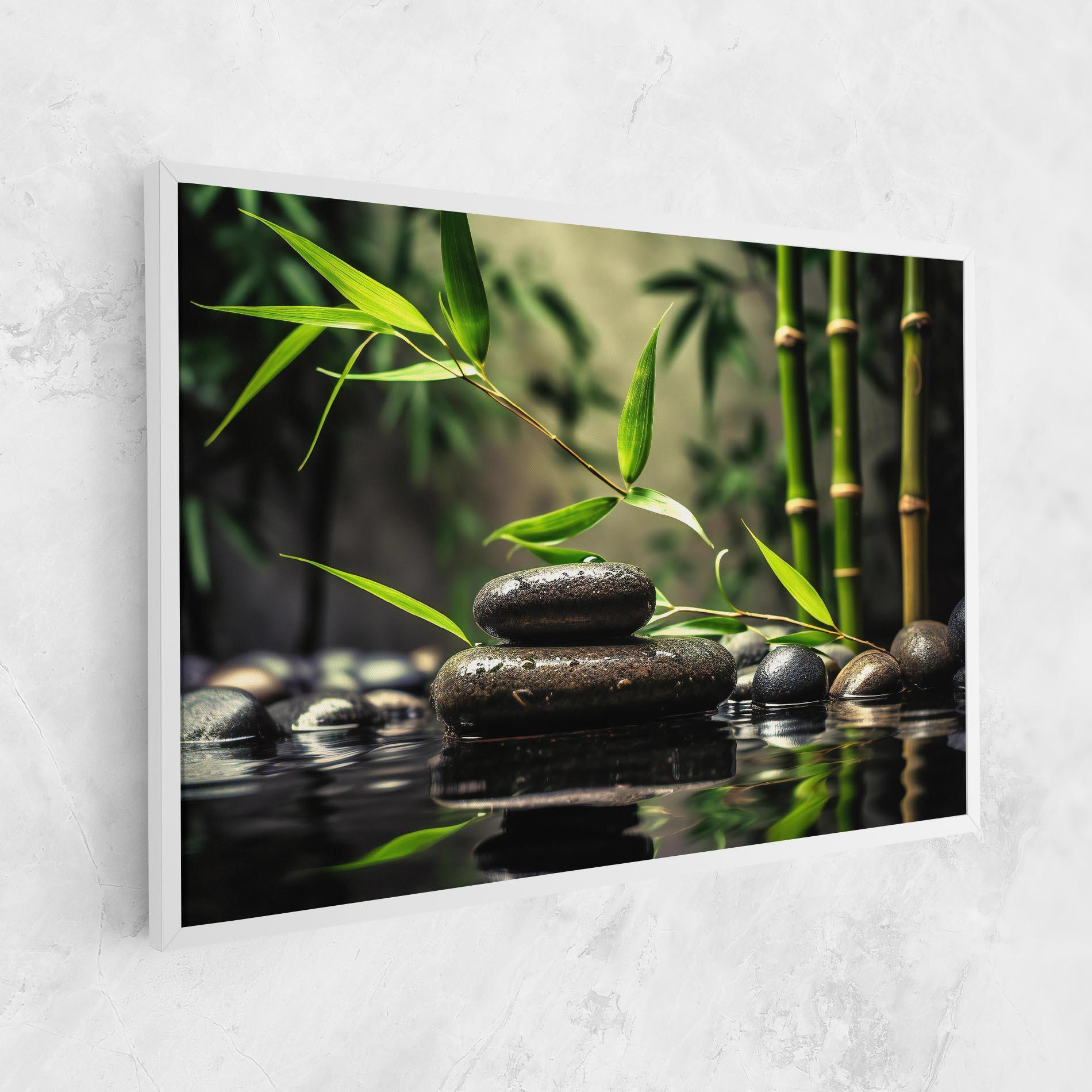 Картина на платно Bamboo Plant Water mockup 1