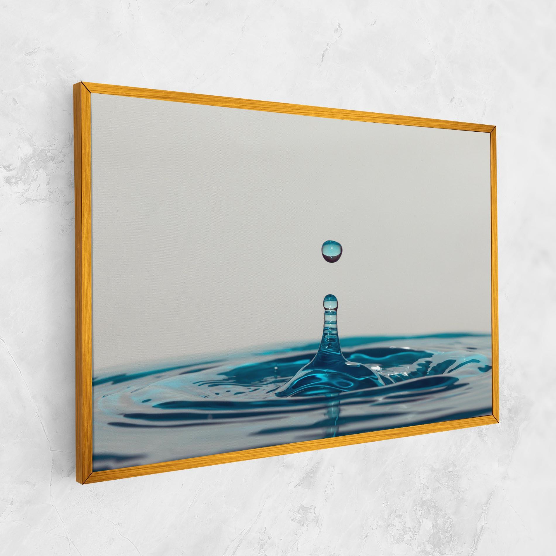 Картина на платно Blue Water Drop mockup 1