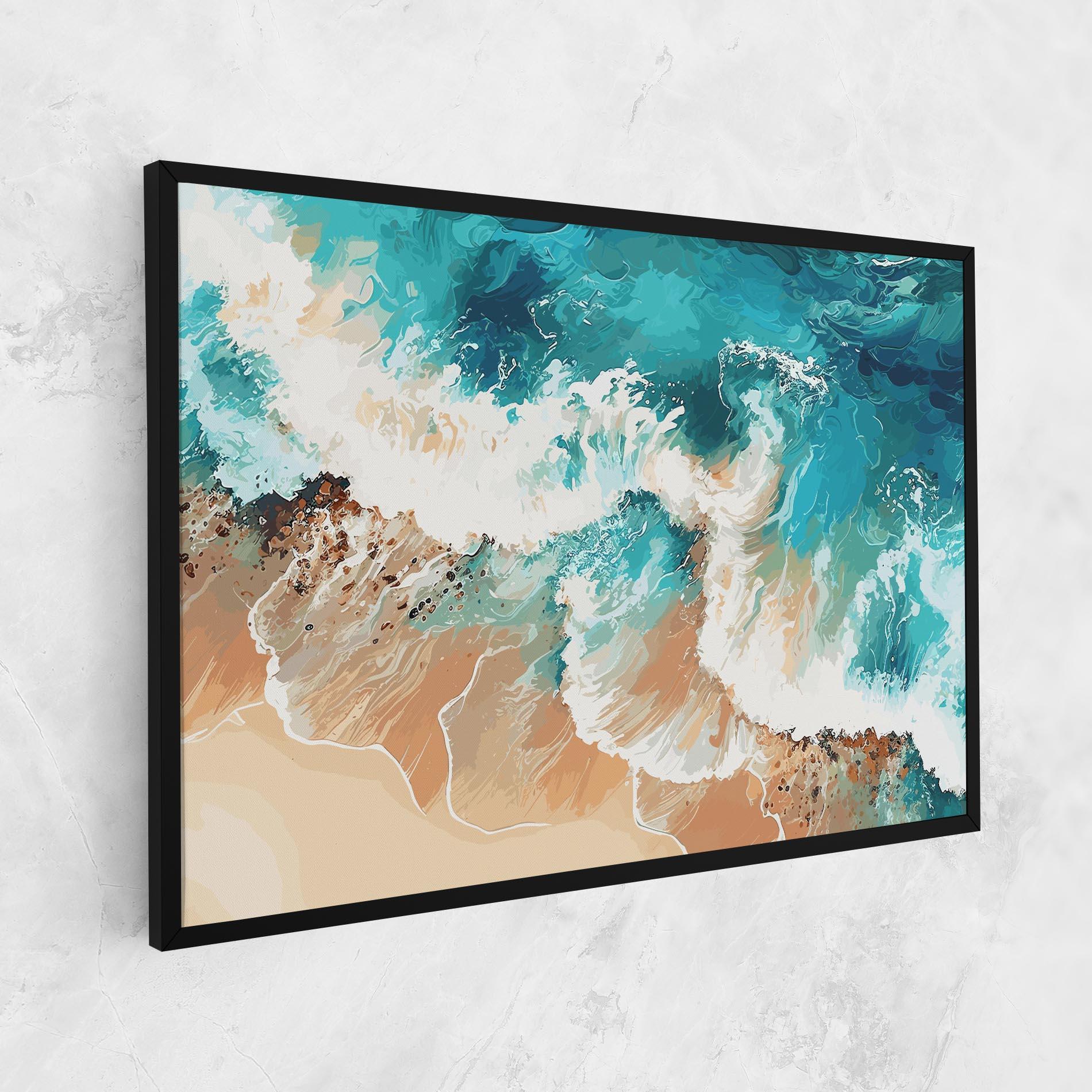 Картина на платно Artistic Waves mockup 1