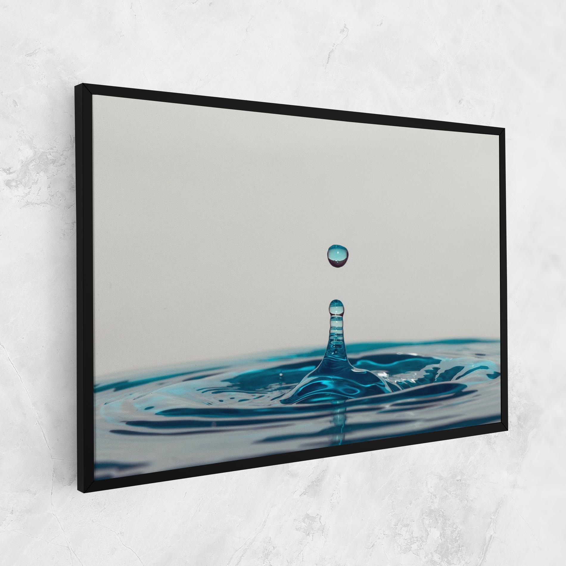 Картина на платно Blue Water Drop mockup 1