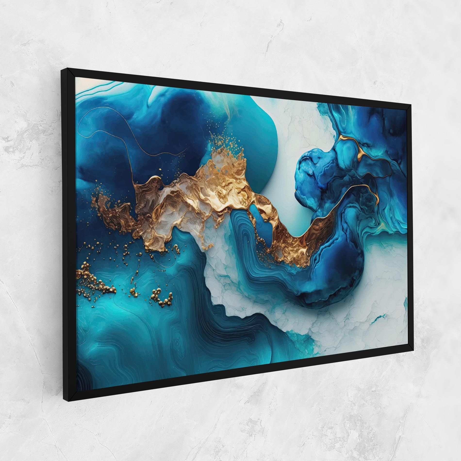 Gold Blue Art Wave mockup 1